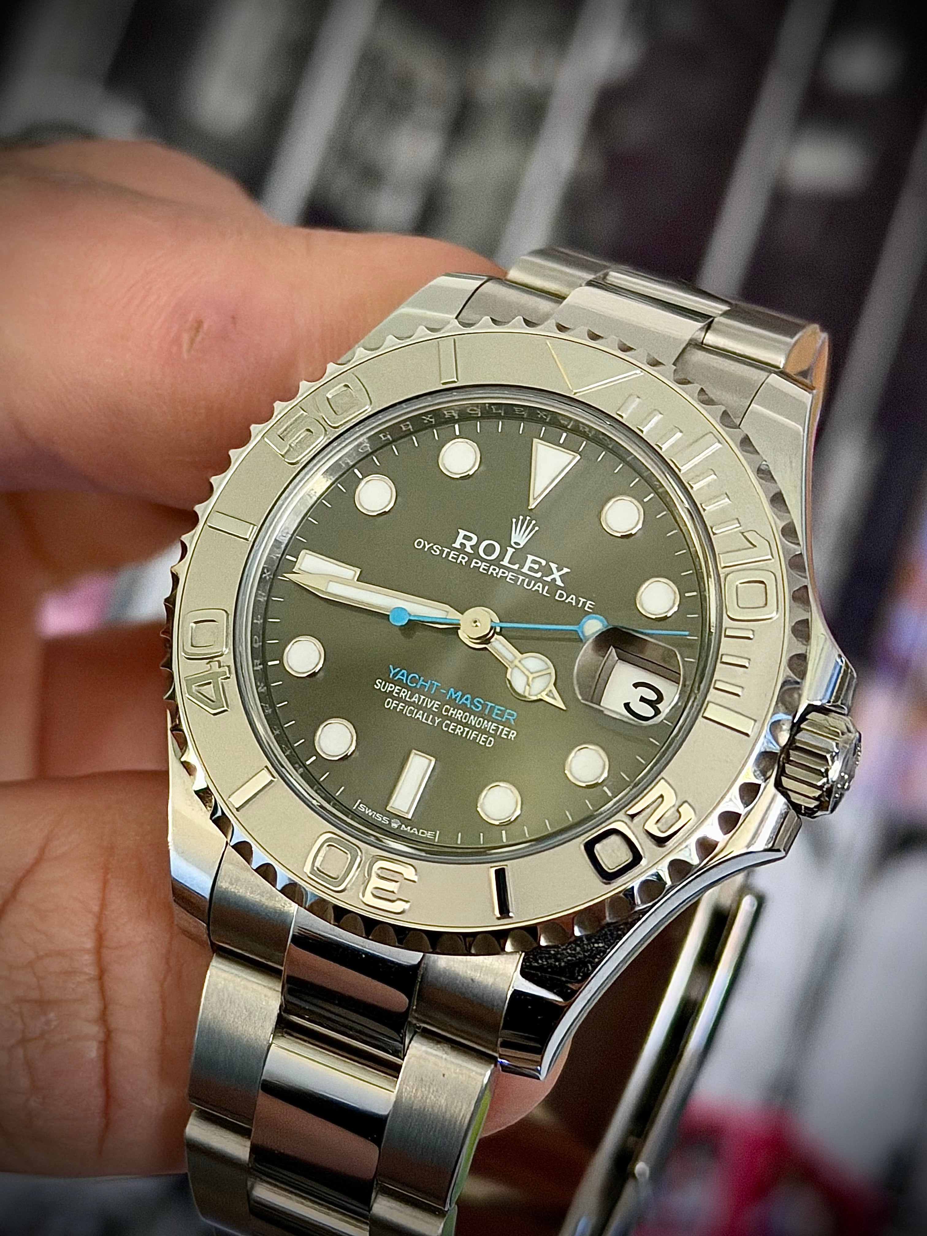 2024 ROLEX YACHT-MASTER 37, 268622, RHODIUM DIAL, FULL SET, INC GST