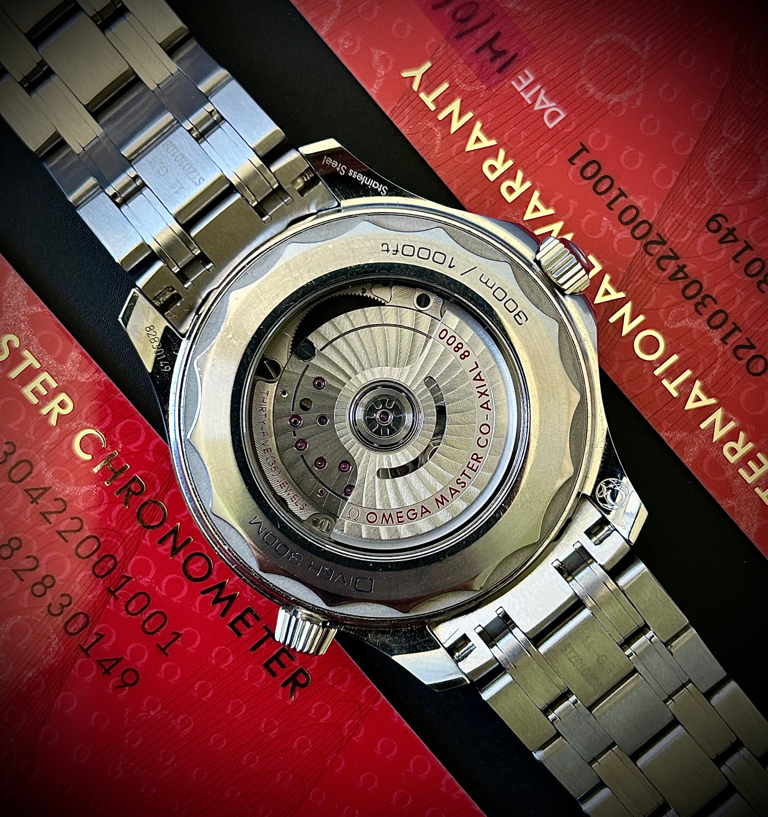 2020 OMEGA SEAMASTER 300, FULL SET, INC GST