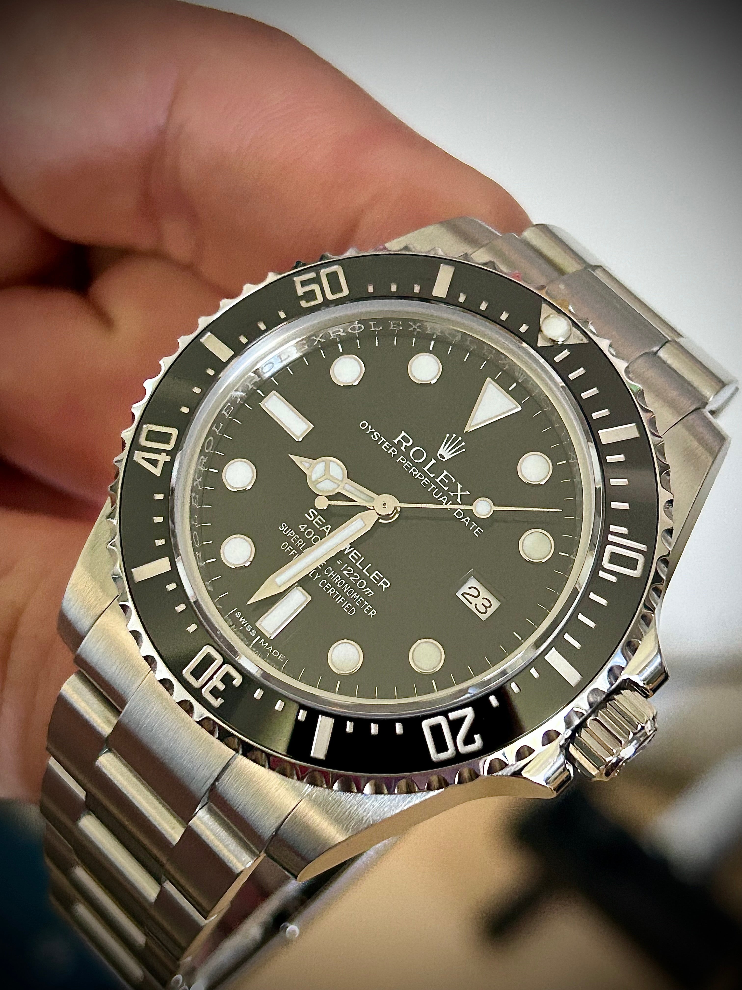 2016 ROLEX SEA-DWELLER 4000, 116600, BOX AND CARD, GST INC