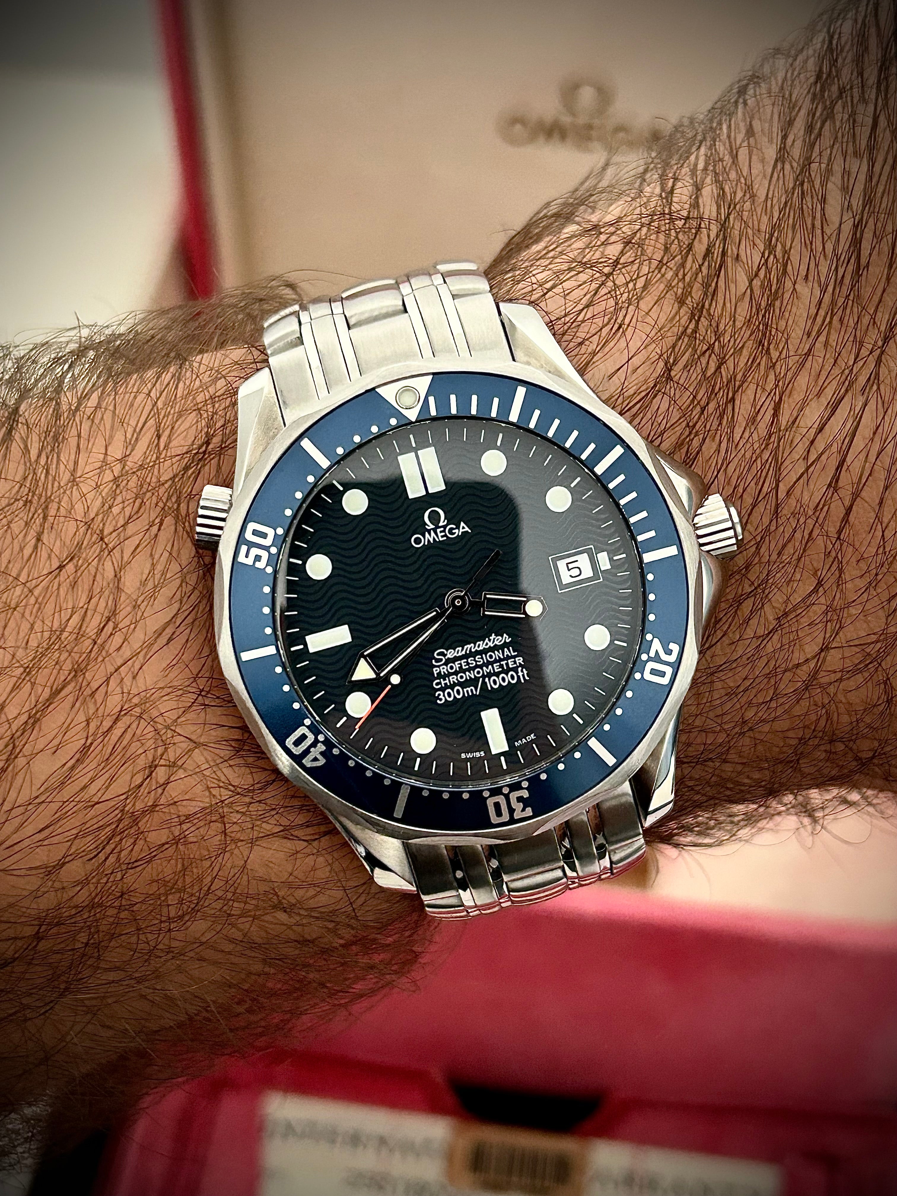 1999 OMEGA SEAMASTER 300, BOND, 2531.80, FULL SET, INC GST