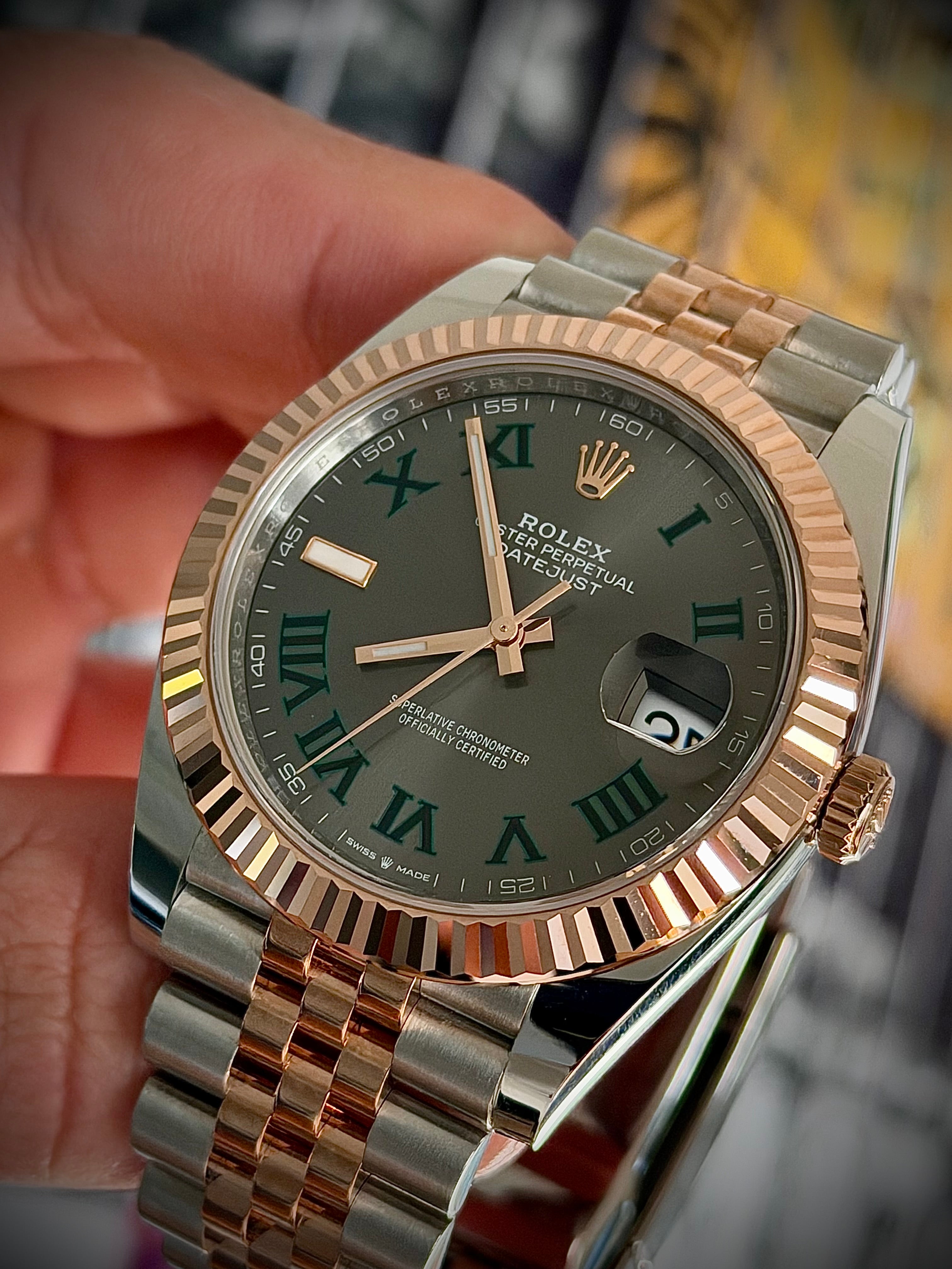 2022 ROLEX DATEJUST 41 WIMBLEDON, 126331, FULL SET, INC GST