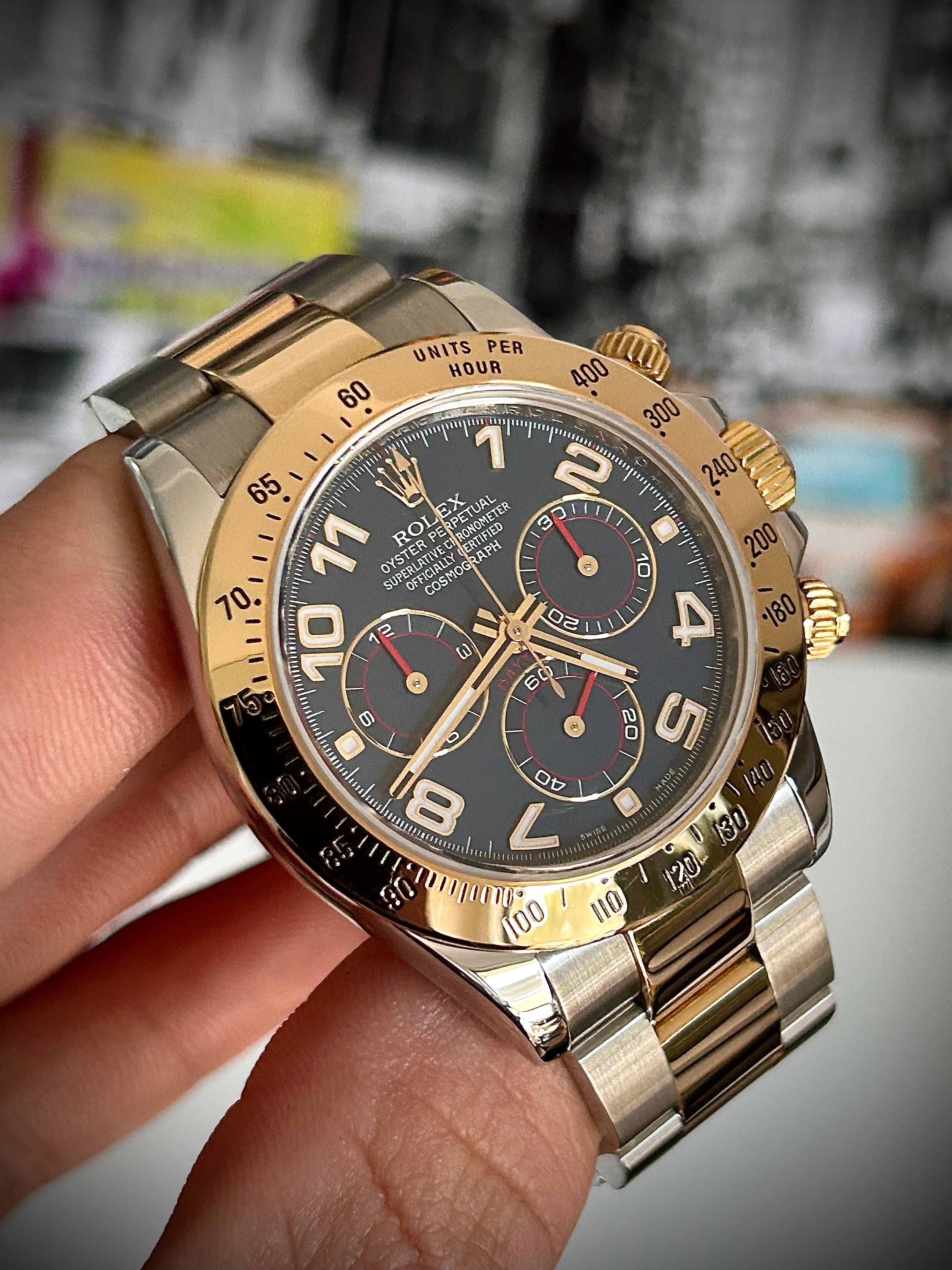 2009 ROLEX COSMOGRAPH DAYTONA, BLUE MASERATI DIAL 116523, FULL SET, INC GST