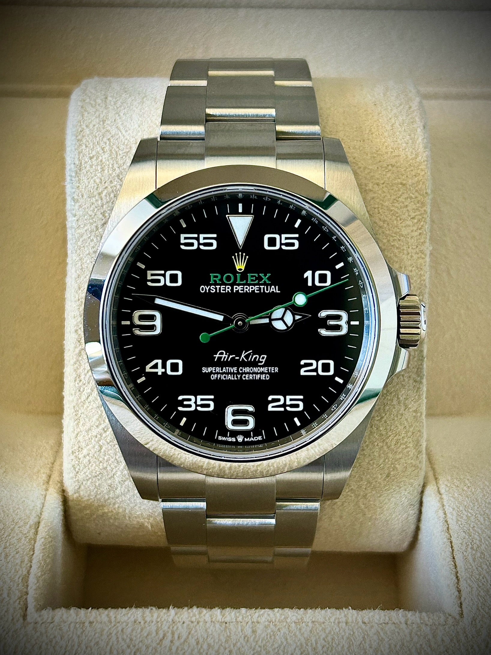 2023 ROLEX AIR KING, 126900, FULL SET, INC GST