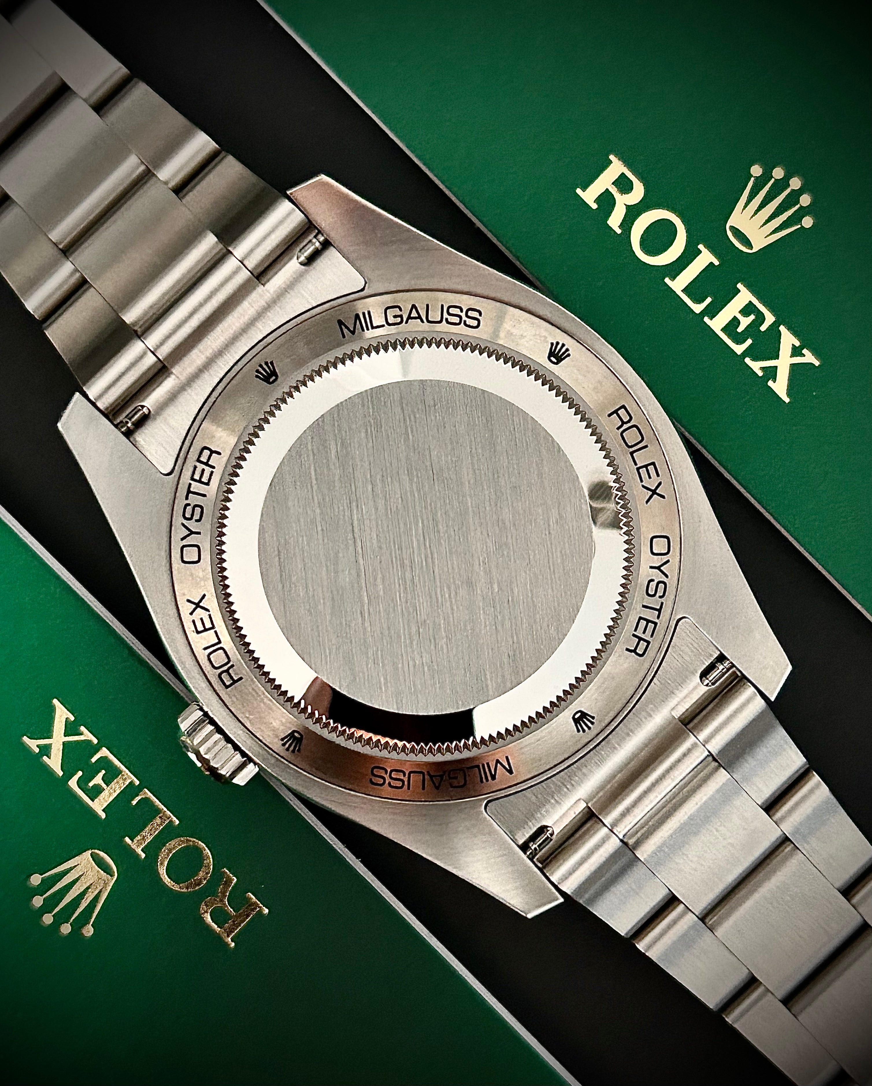 2021 ROLEX MILGAUSS, MINT, 116400GV, FULL SET, INC GST