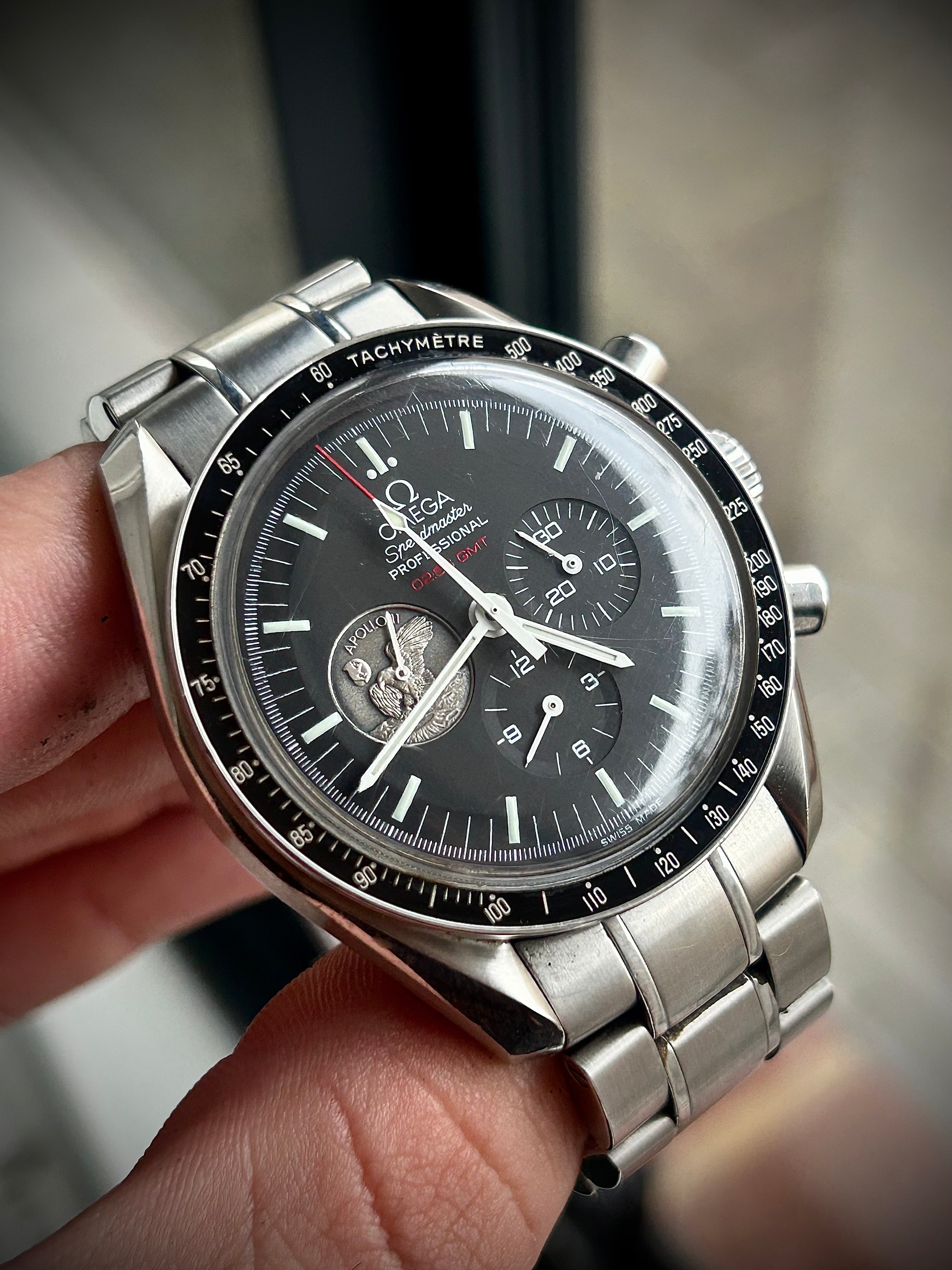 2009 OMEGA SPEEDMASTER MOONWATCH APOLLO 11, FULL SET, INC GST