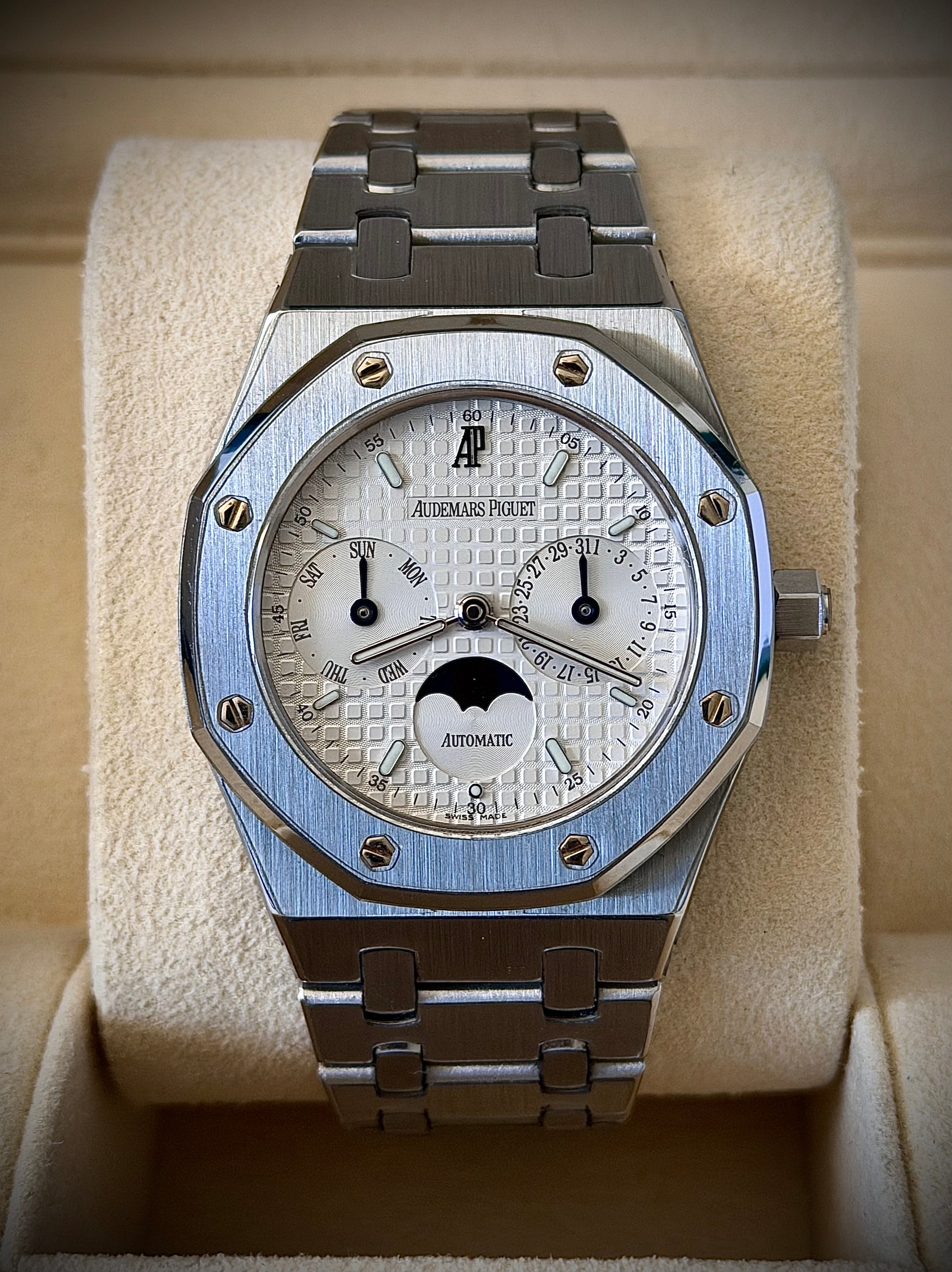 CIRCA 2004 AUDEMARS PIGUET ROYAL OAK 36MM MOONPHASE MK2, 25594ST, WATCH ONLY, INC GST