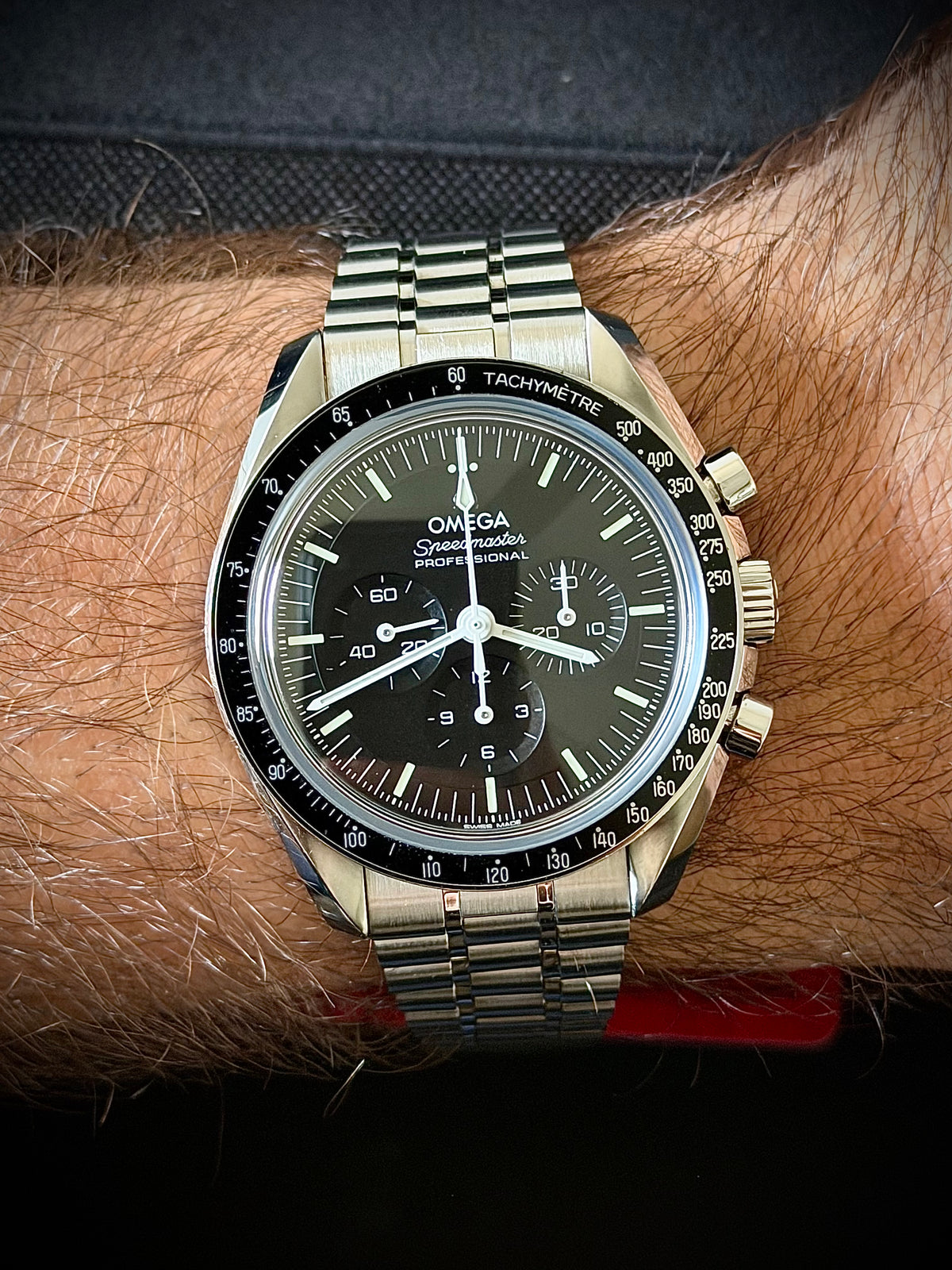 2021 OMEGA SPEEDMASTER MOONWATCH PROFESSIONAL “SAPPHIRE SANDWICH”, 310.30.42.50.01.002, FULL SET, EXCELLENT CONDITION, INC GST