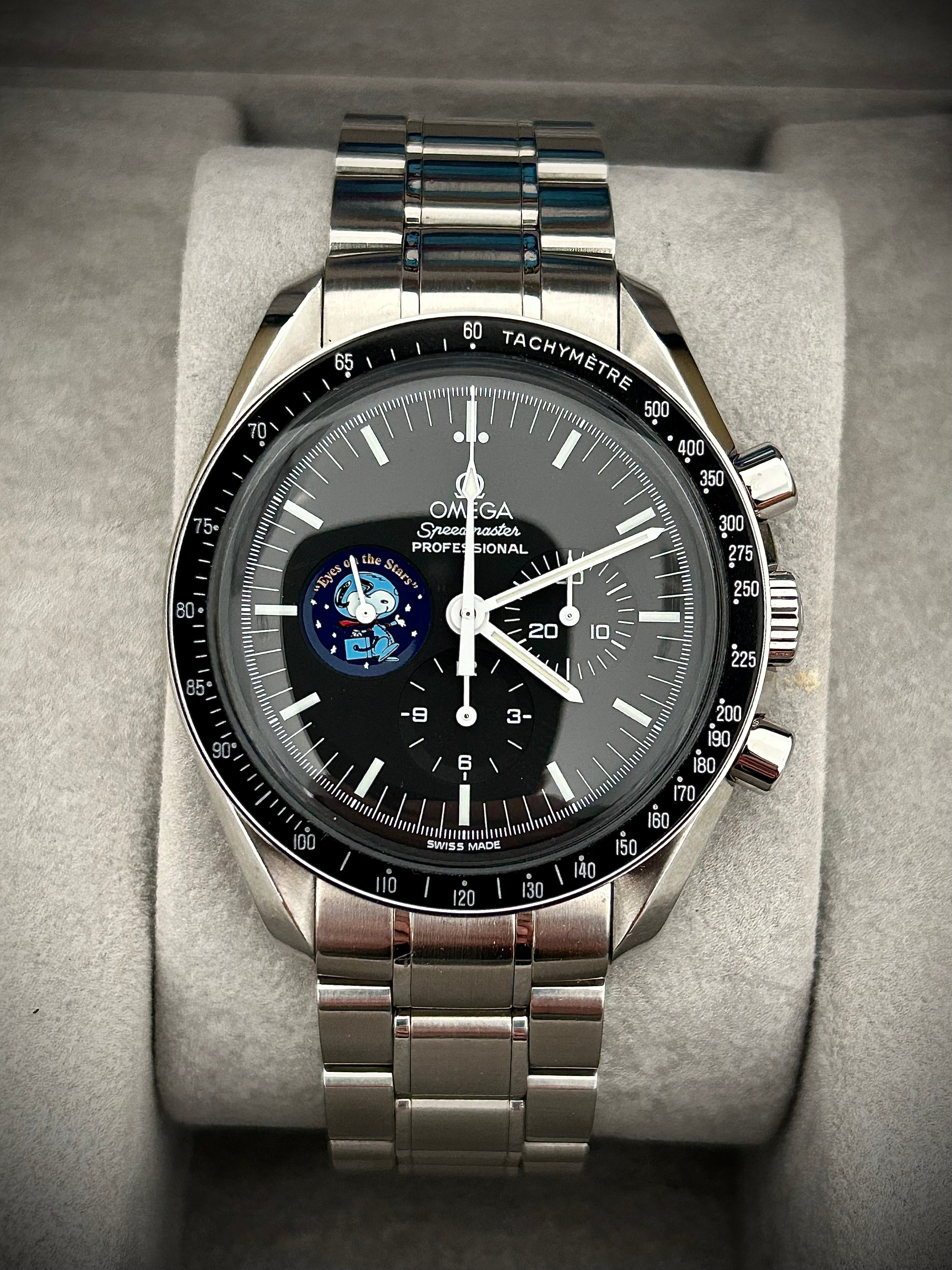 2003 OMEGA SPEEDMASTER SNOOPY AWARD, LIMITED EDITION, 3578.51.00, FULL SET, INC GST