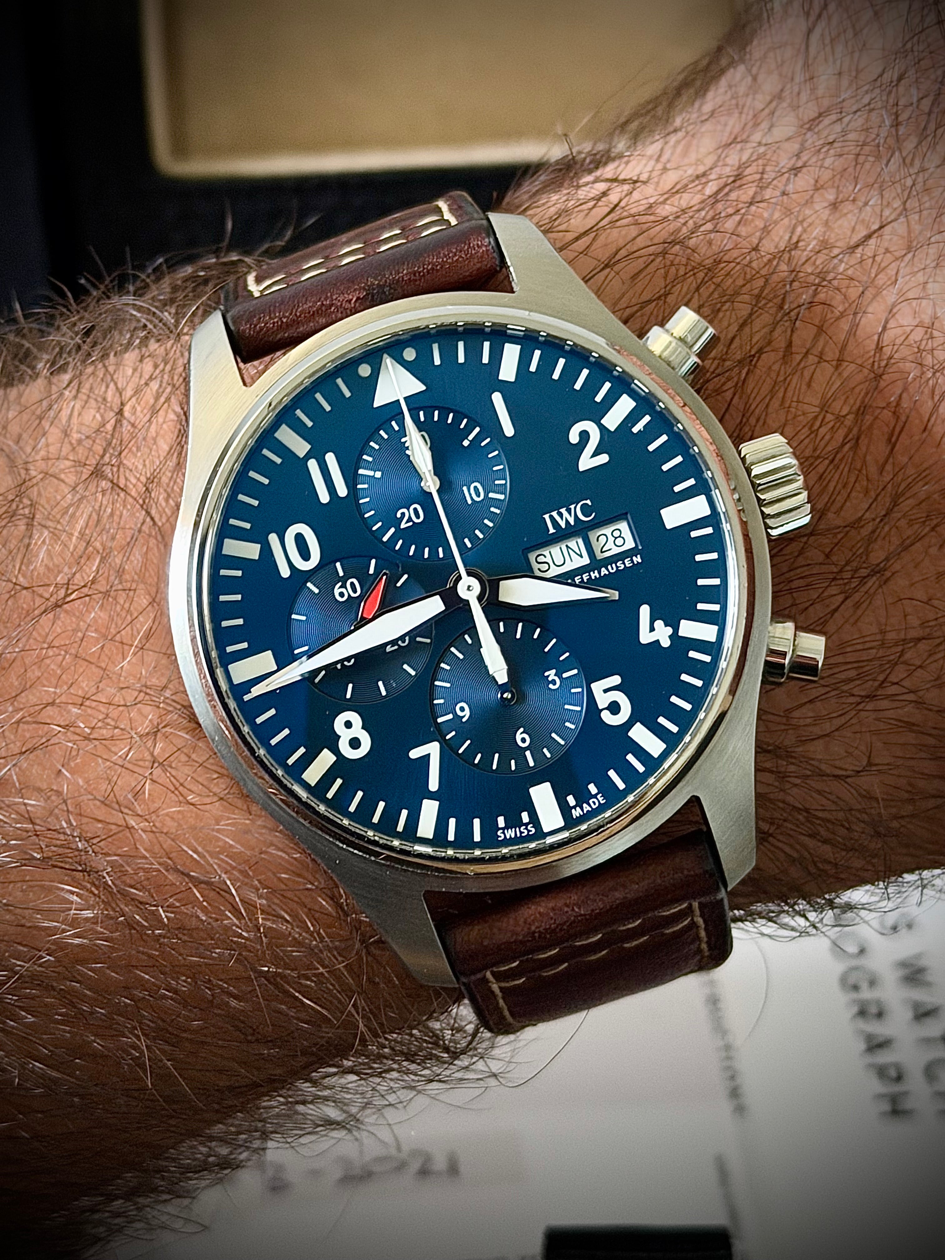 2021 IWC PILOT’S WATCH CHRONOGRAPH “LE PETIT PRINCE”, IW377714, FULL SET, INC GST