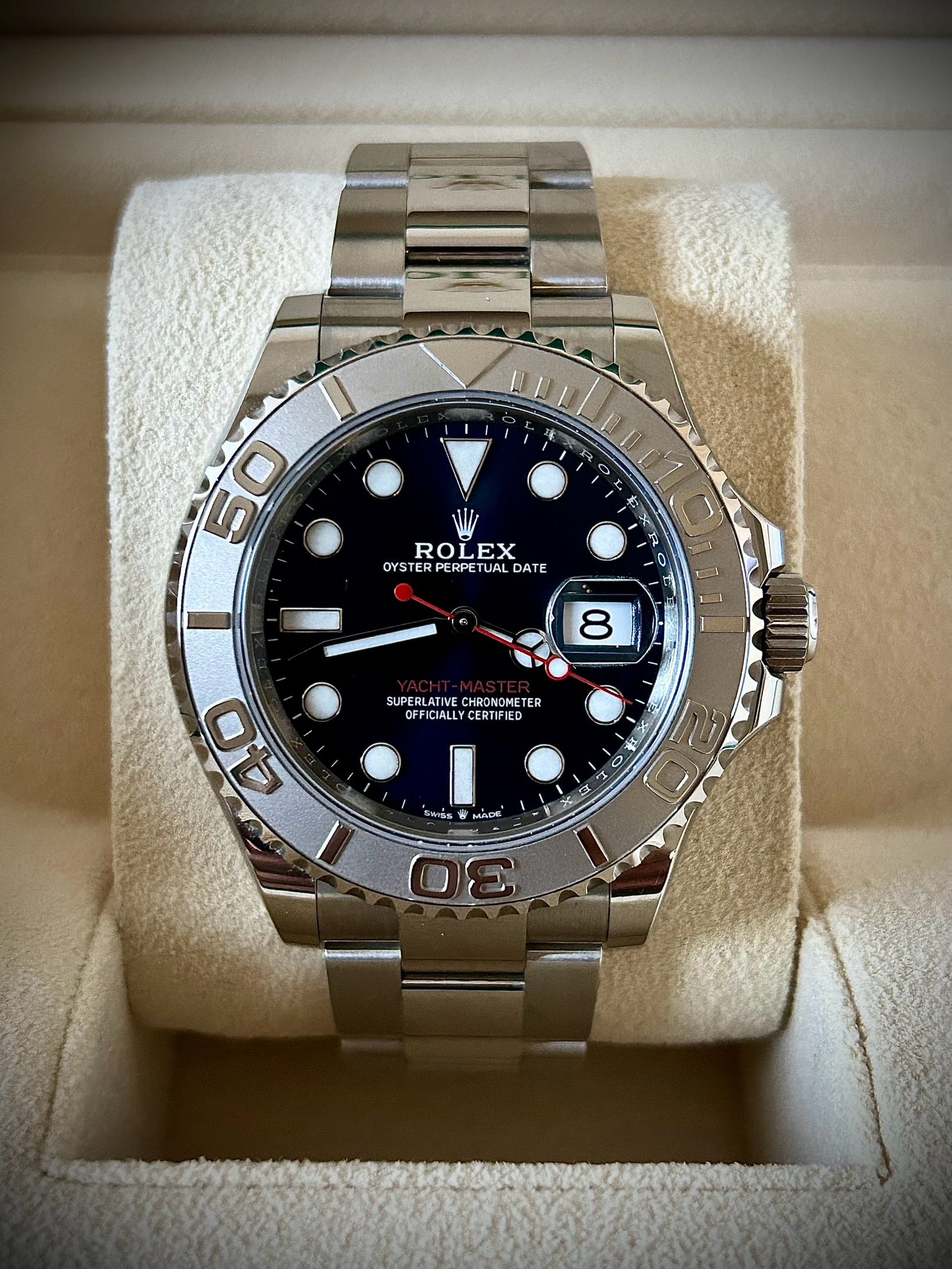 2023 ROLEX YACHT-MASTER 40, BLUE DIAL, 126622, FULL SET