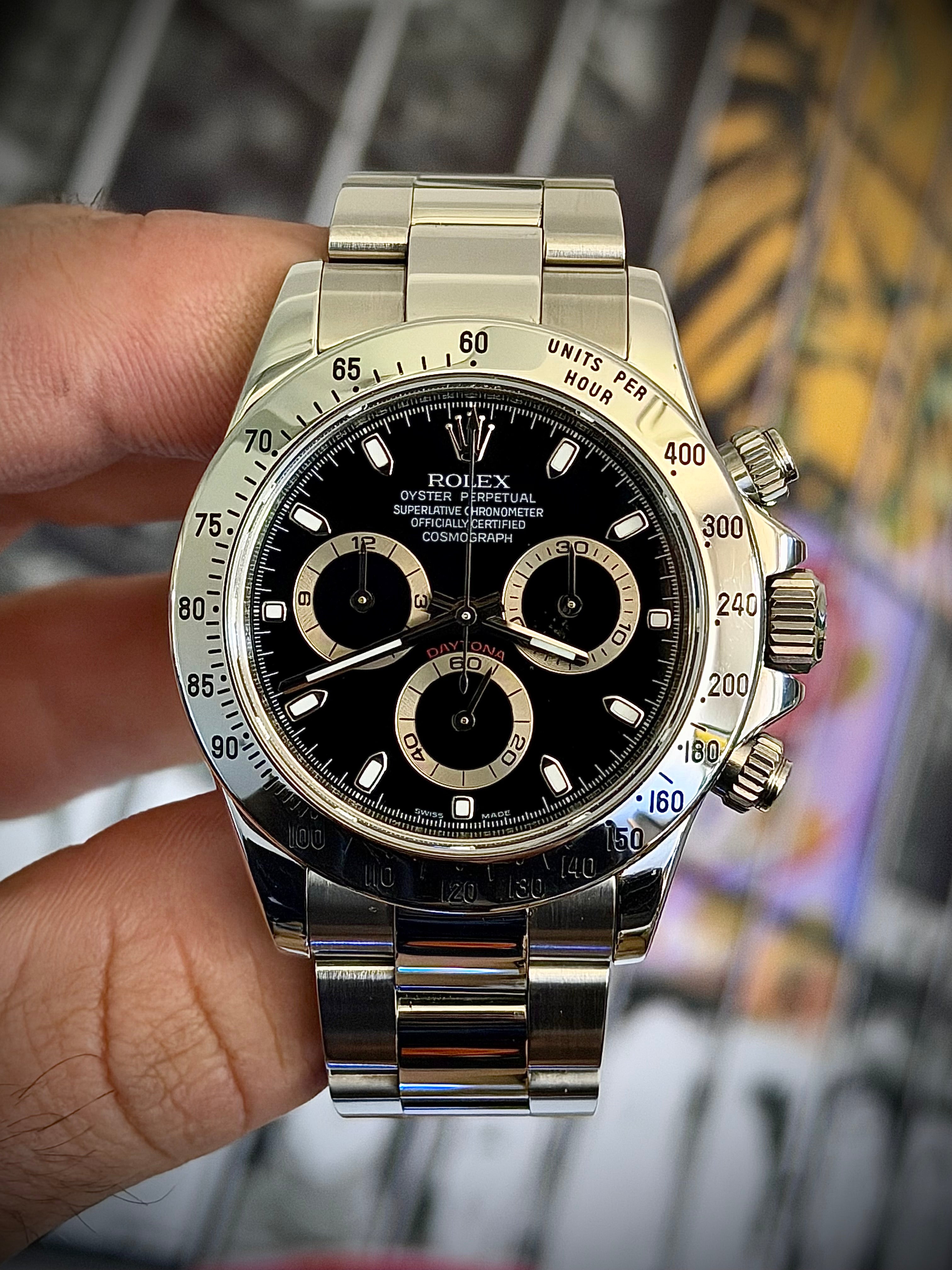 2009 ROLEX COSMOGRAPH DAYTONA, 116520, BLACK DIAL, BOX & PAPERS, INC GST