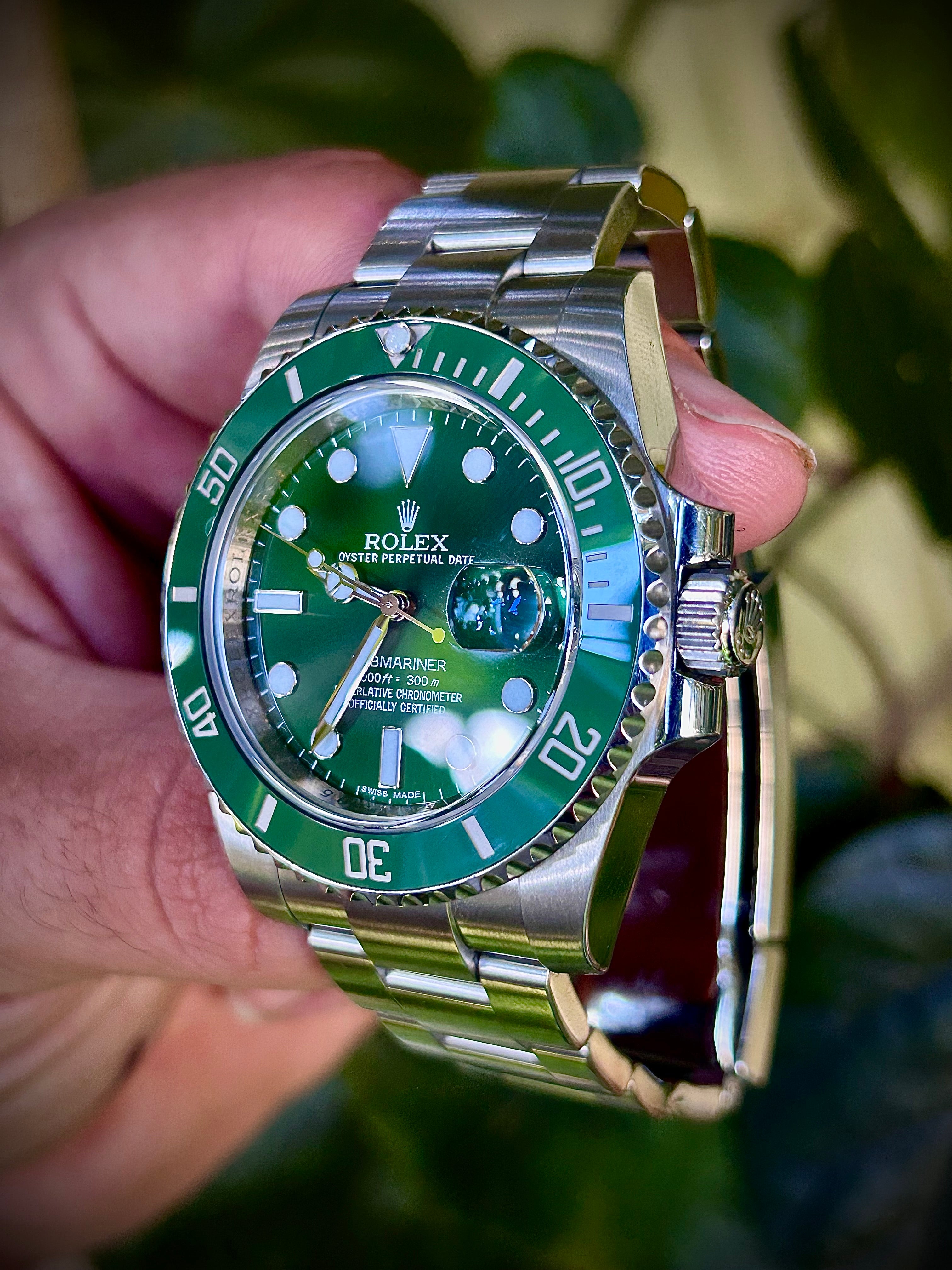 2011 ROLEX SUBMARINER DATE “HULK”116610LV, FULL SET, INC GST