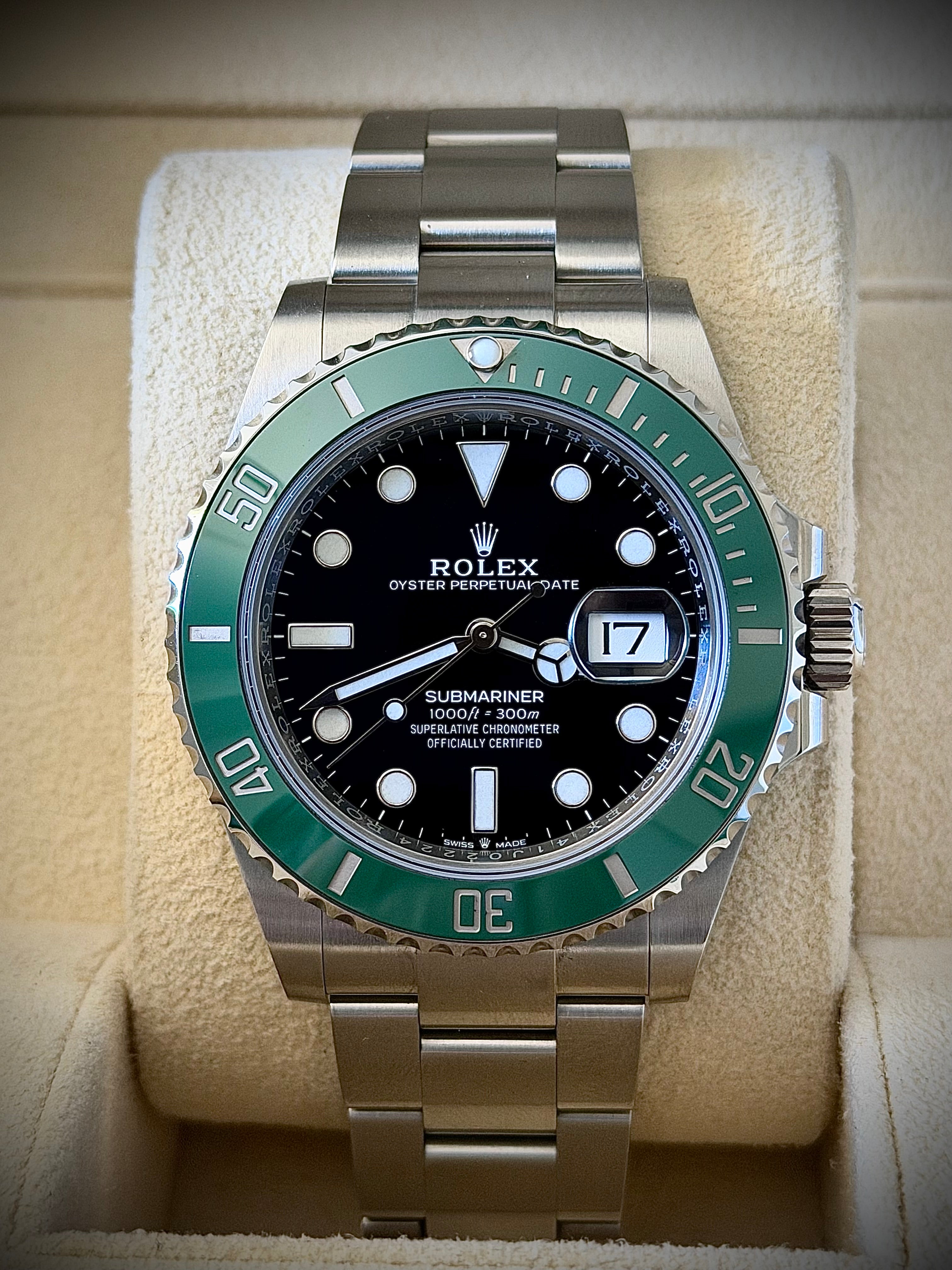 2023 ROLEX SUBMARINER DATE, STARBUCKS, 126610LV, STARBUCKS, FULL SET, INC GST