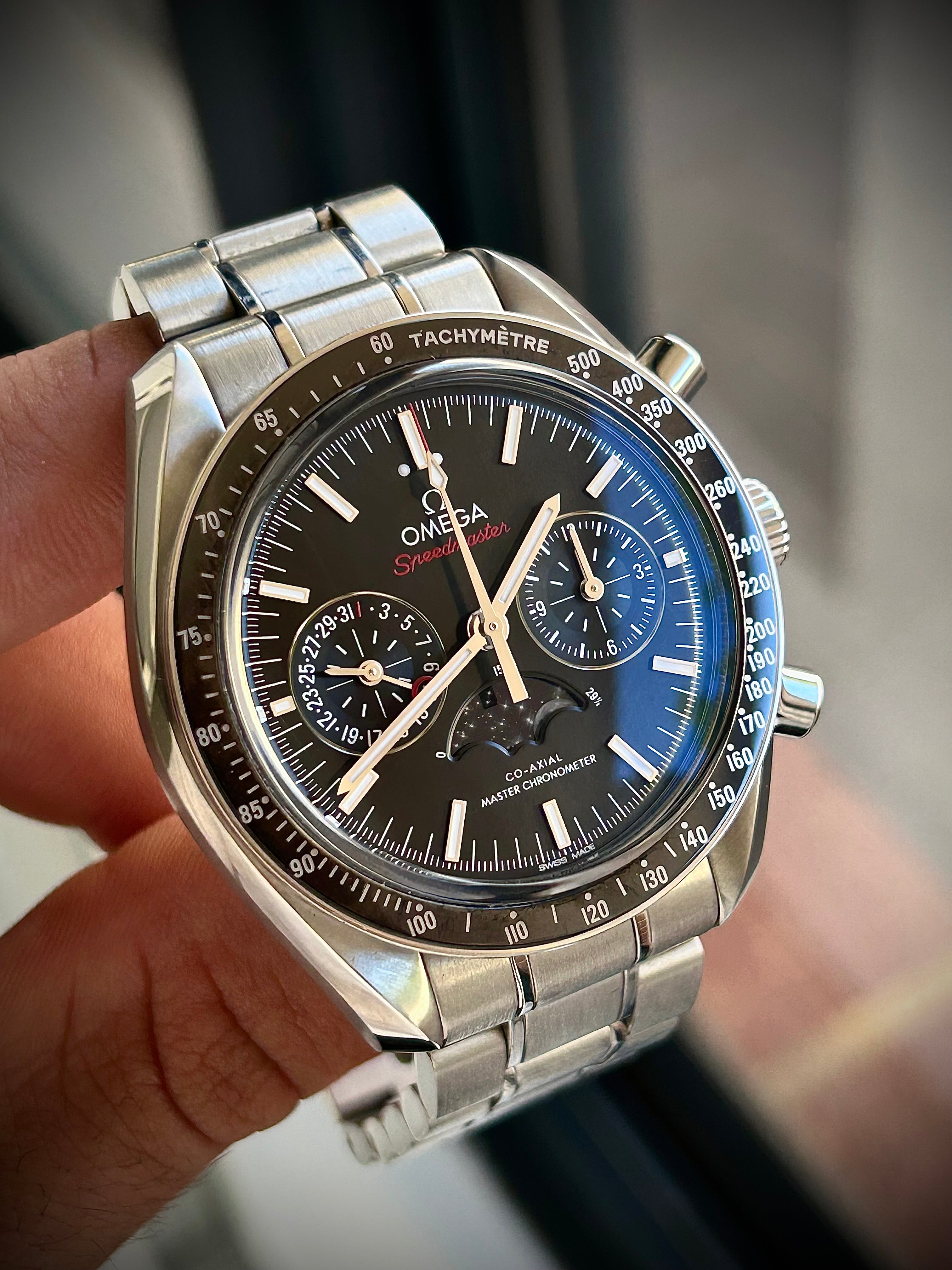 2022 OMEGA SPEEDMASTER MOONPHASE, FULL SET, INC GST