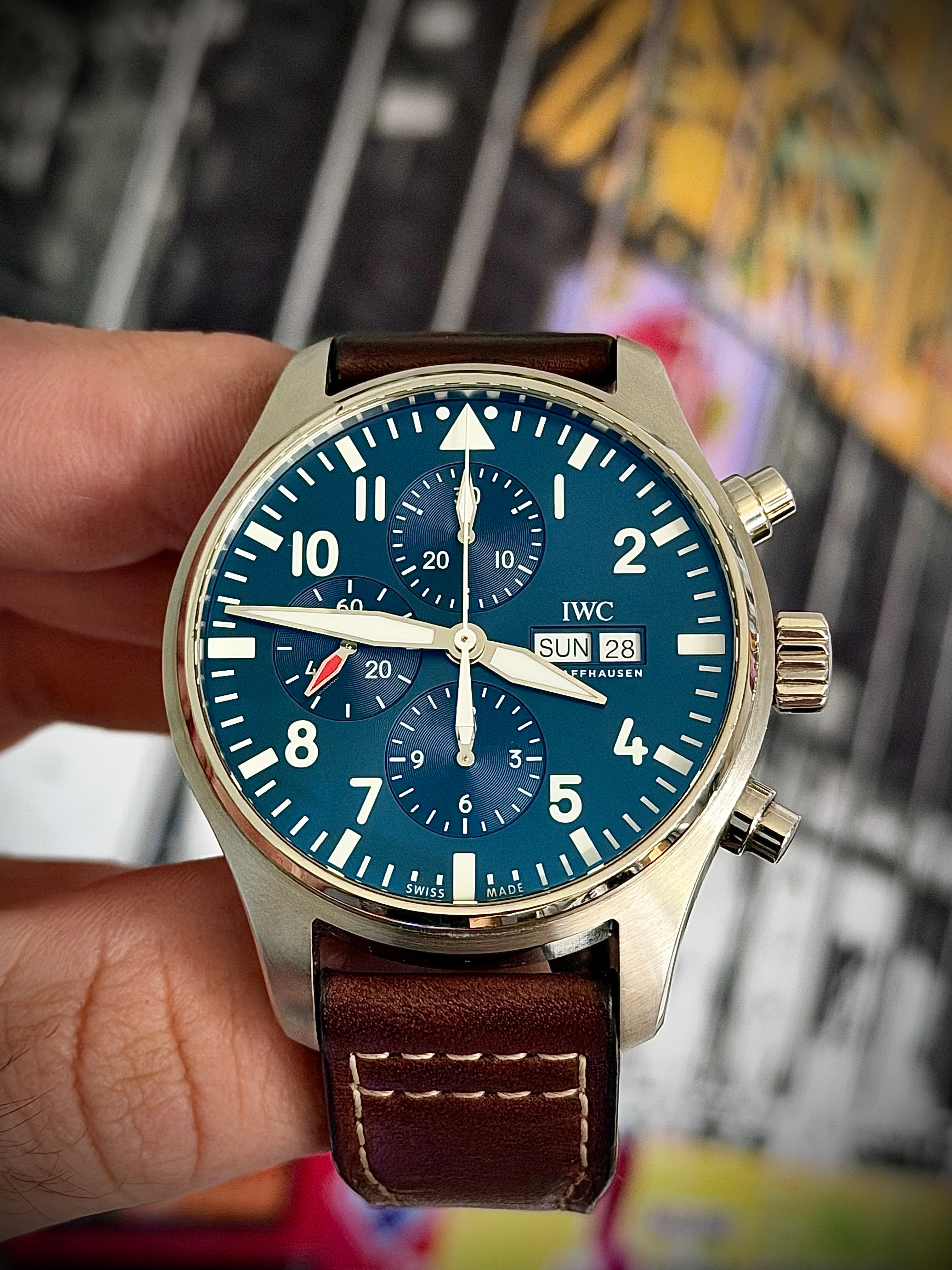 2021 IWC PILOT’S WATCH CHRONOGRAPH “LE PETIT PRINCE”, IW377714, FULL SET, INC GST