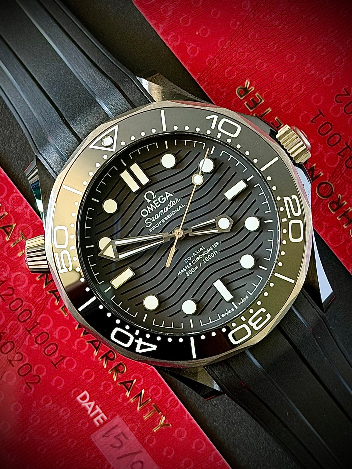 2026 OMEGA SEAMASTER DIVER 300M, 210.92.44.20.01.001, BLACK CERAMIC, FULL SET, INC GST
