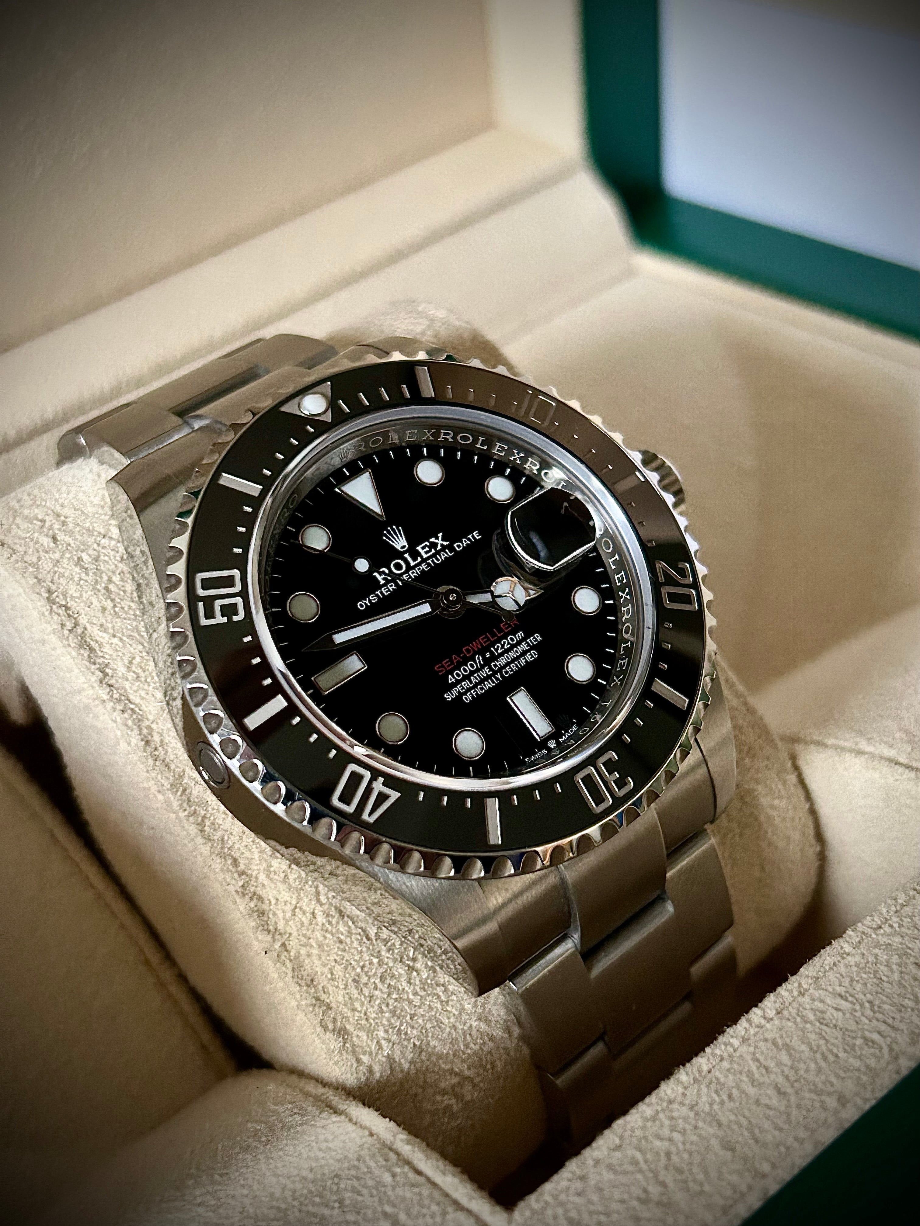 2020 ROLEX SEA DWELLER, 126600, BOX AND PAPERS, INC GST