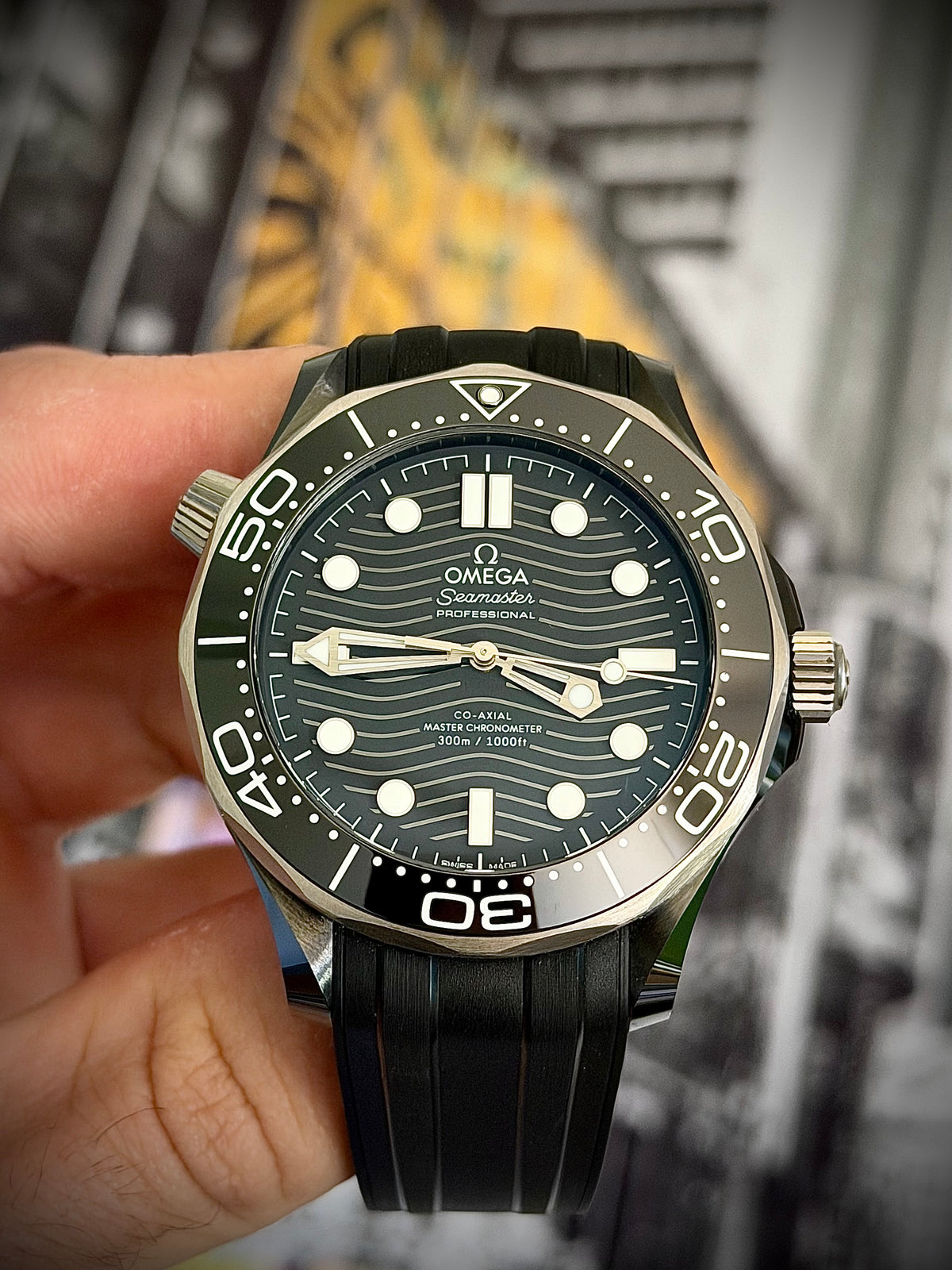 2026 OMEGA SEAMASTER DIVER 300M, 210.92.44.20.01.001, BLACK CERAMIC, FULL SET, INC GST
