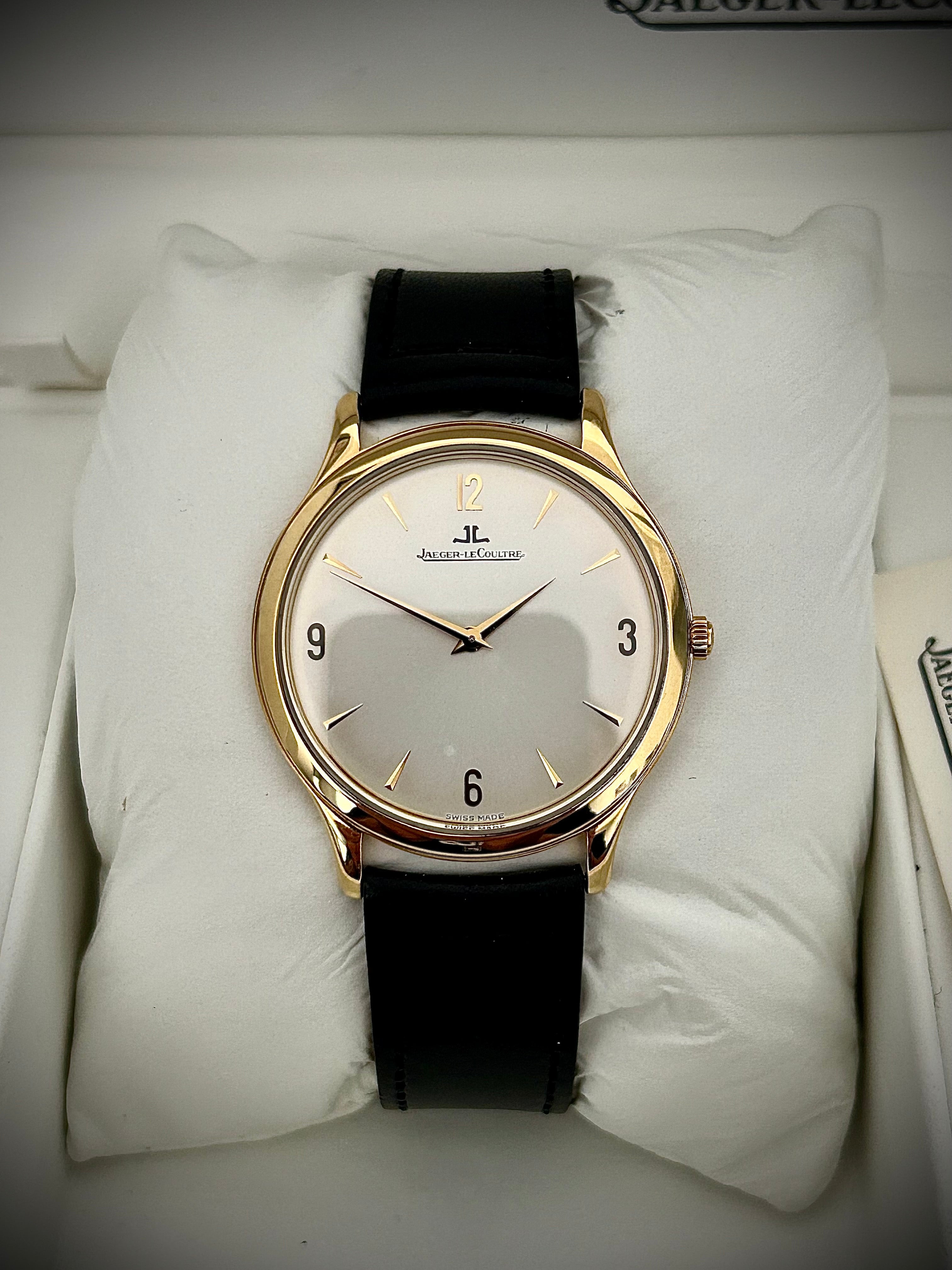 1997 JAEGER-LECOULTRE MASTER CONTROL, ULTRA THIN, 145.1.79, FULL SET, SERVICED, INC GST