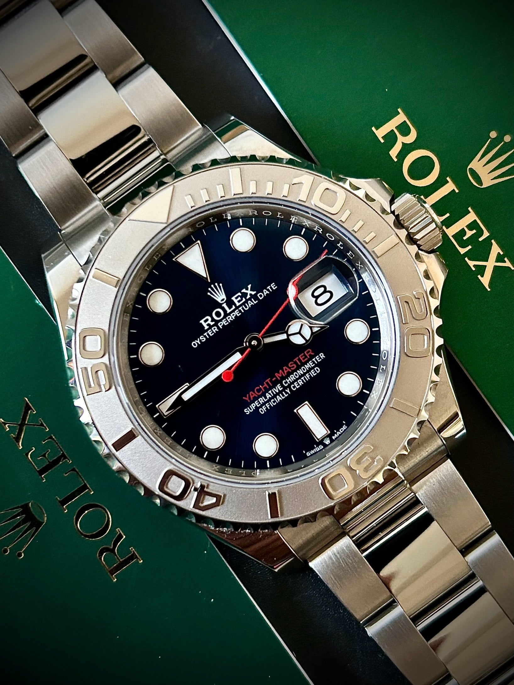 2023 ROLEX YACHT-MASTER 40, BLUE DIAL, 126622, FULL SET