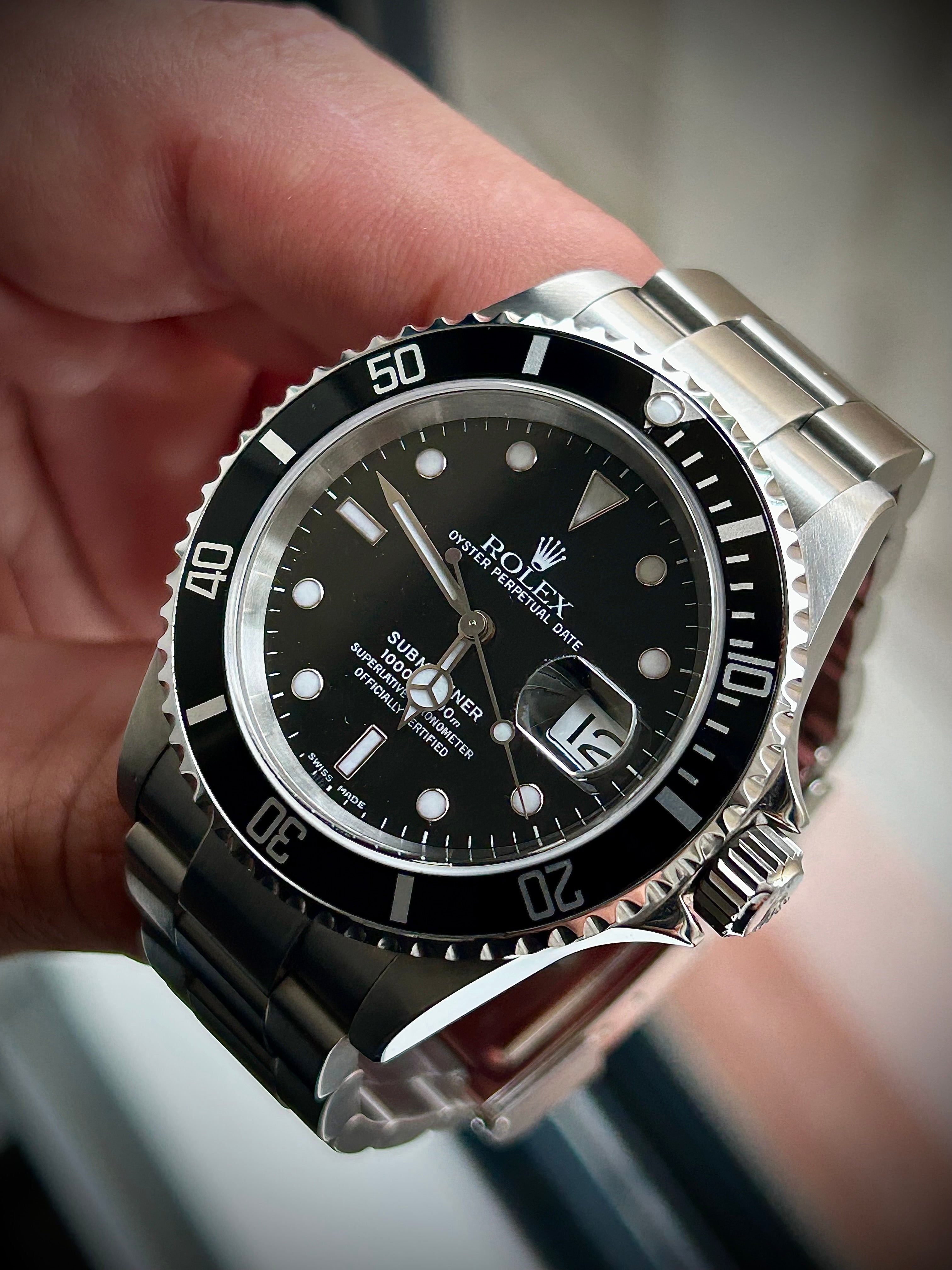 2005 ROLEX SUBMARINER DATE, 16610, FULL SET, RSC, INC GST