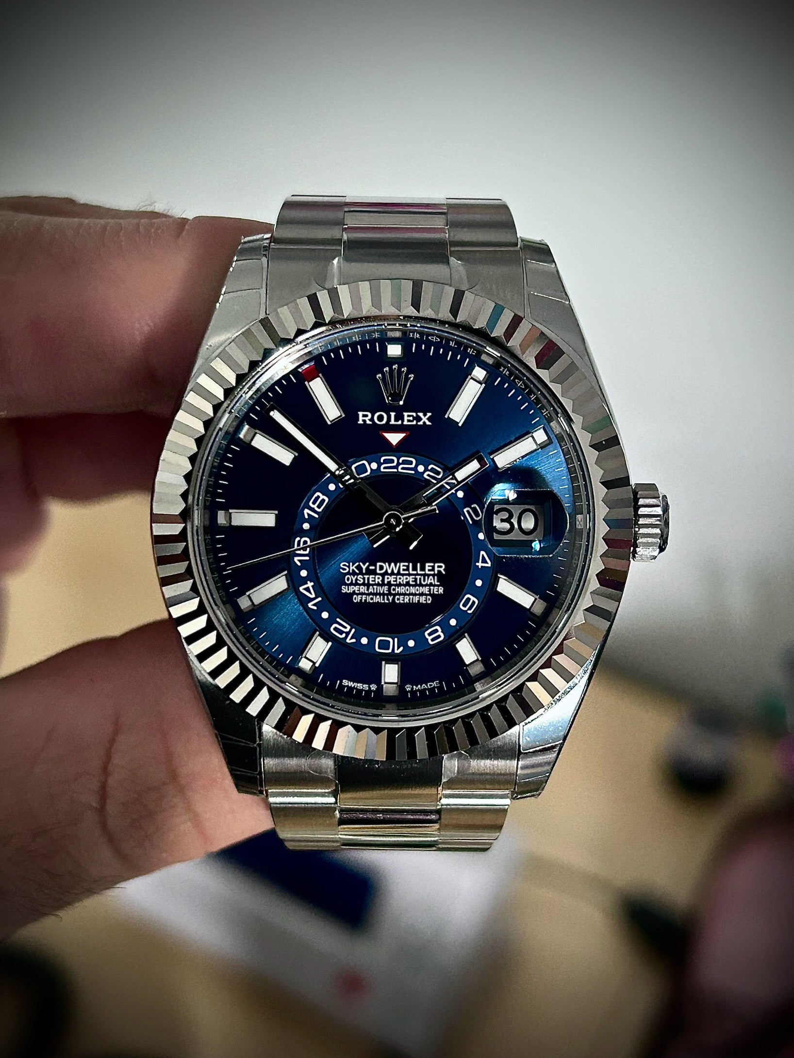2024 ROLEX SKY DWELLER, BLUE DIAL, 336934, FULL SET, INC GST