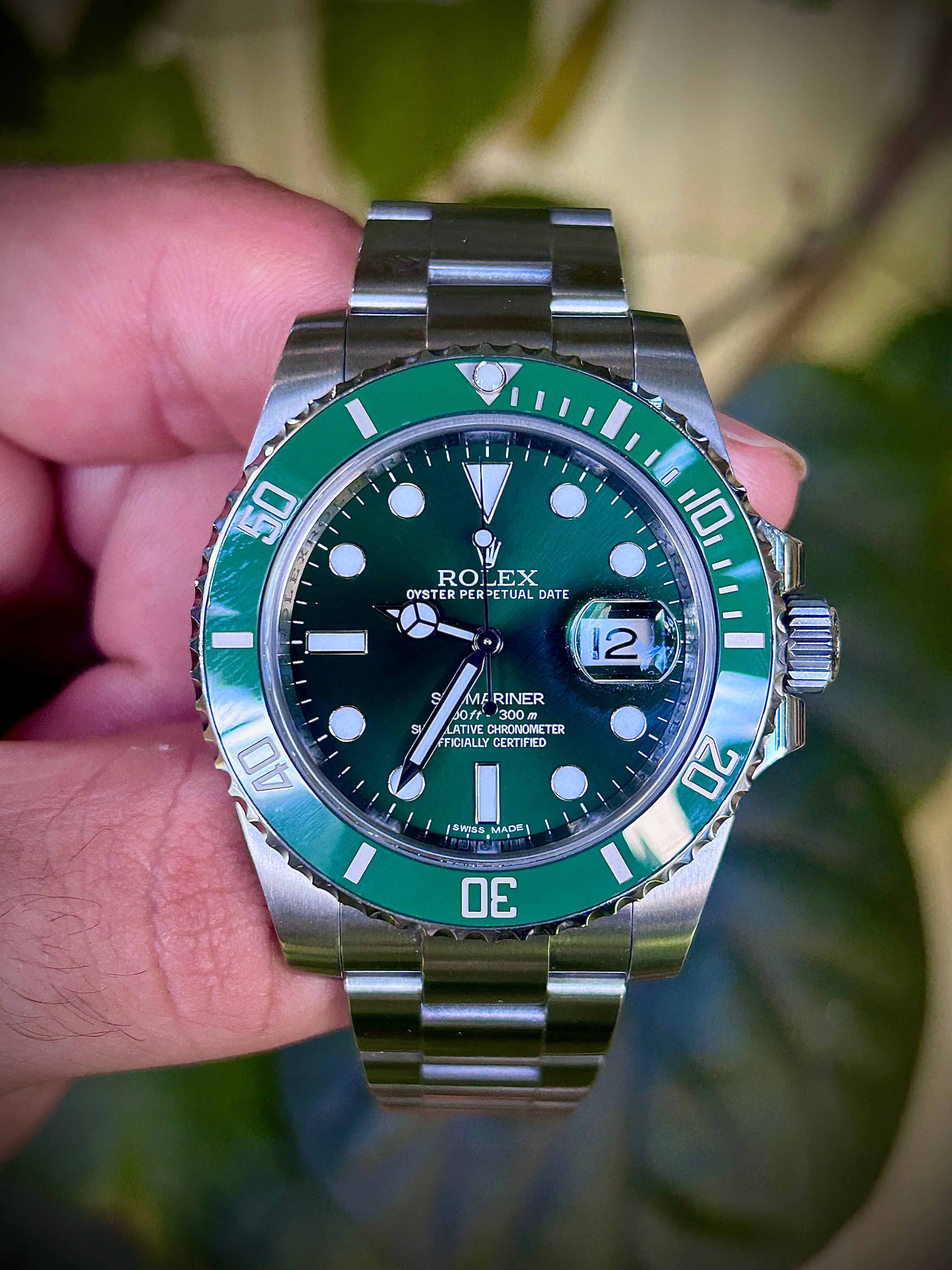 2011 ROLEX SUBMARINER DATE “HULK”116610LV, FULL SET, INC GST