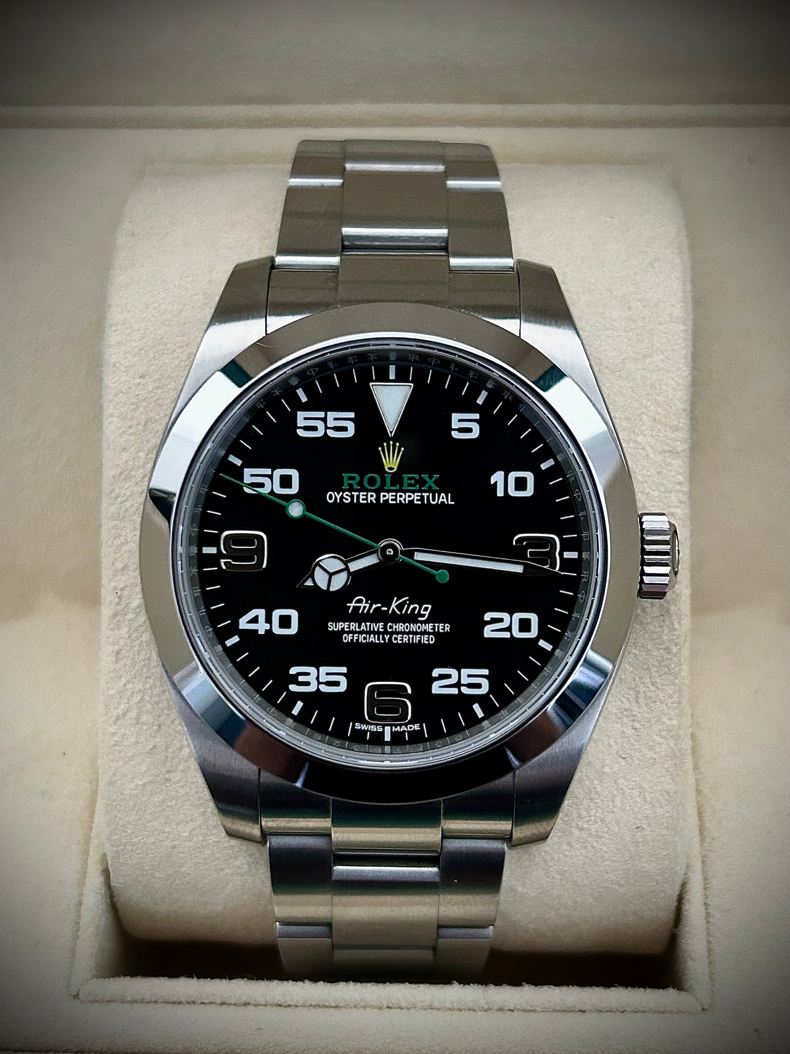 2017 ROLEX AIR KING, 116900, FULL SET, INC GST