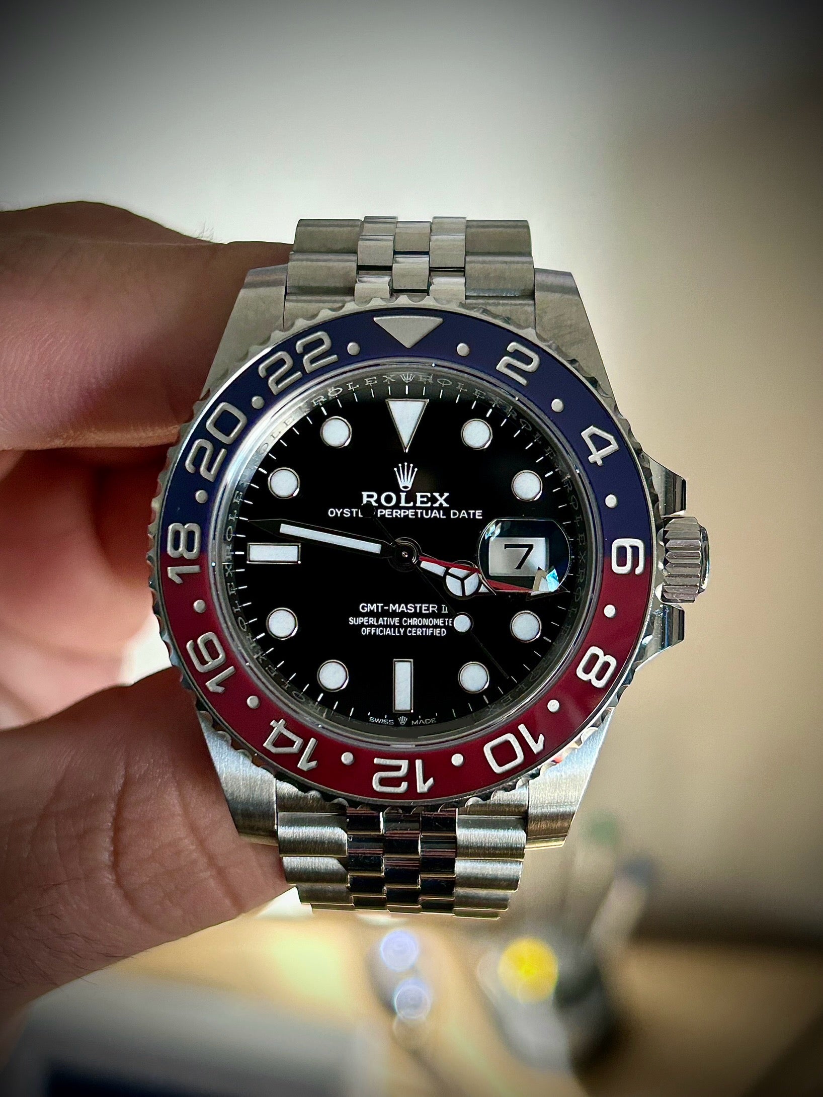 2020 ROLEX GMT MASTER II, PEPSI, 126710BLRO, FULL SET, INC GST