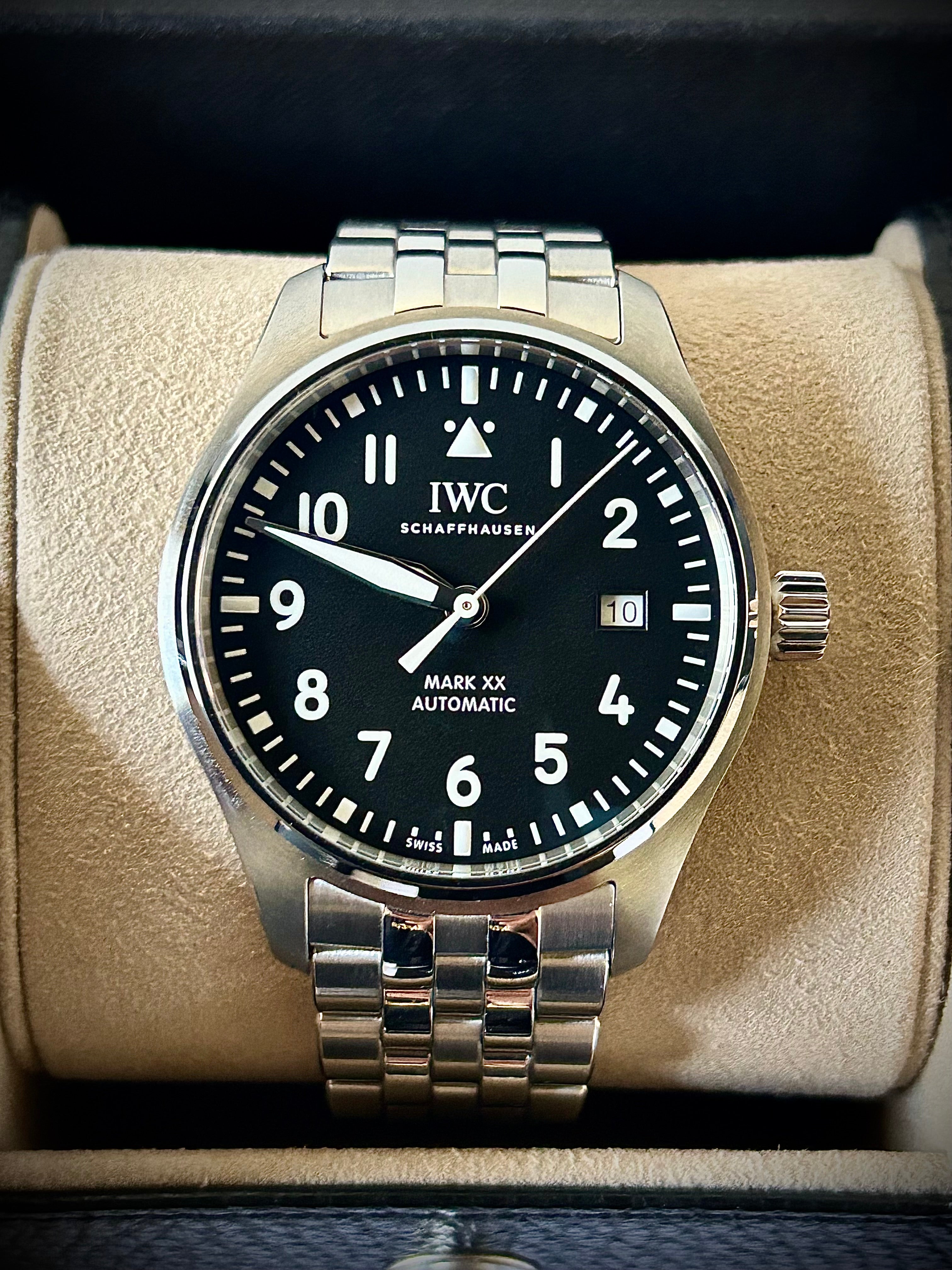 2025 IWC PILOTS WATCH MARK XX, BLACK DIAL, IW328202, FULL SET, INC GST