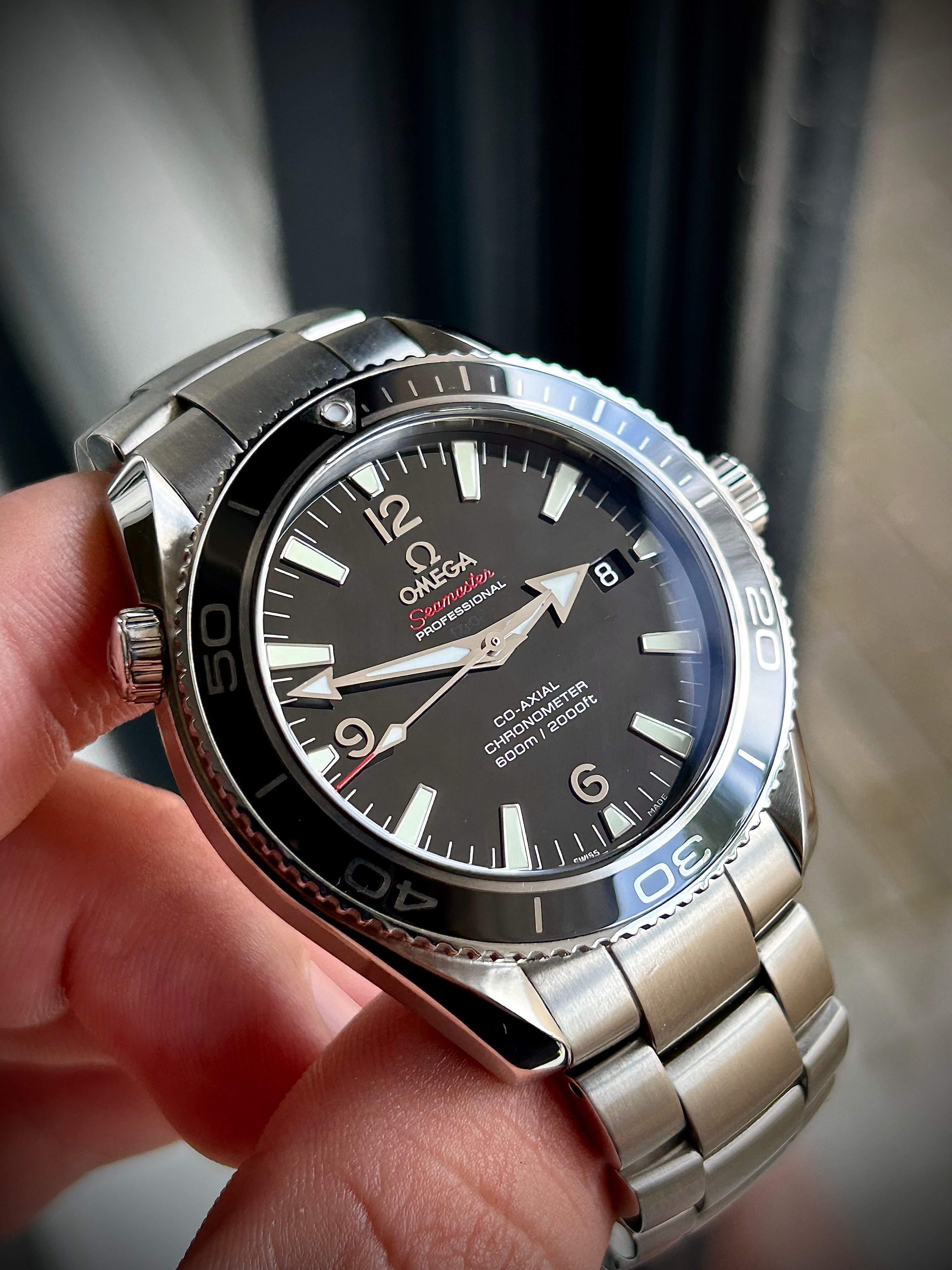 2010 OMEGA SEAMASTER PLANET OCEAN LIQUID METAL LIMITED EDITION, FULL SET, INC GST