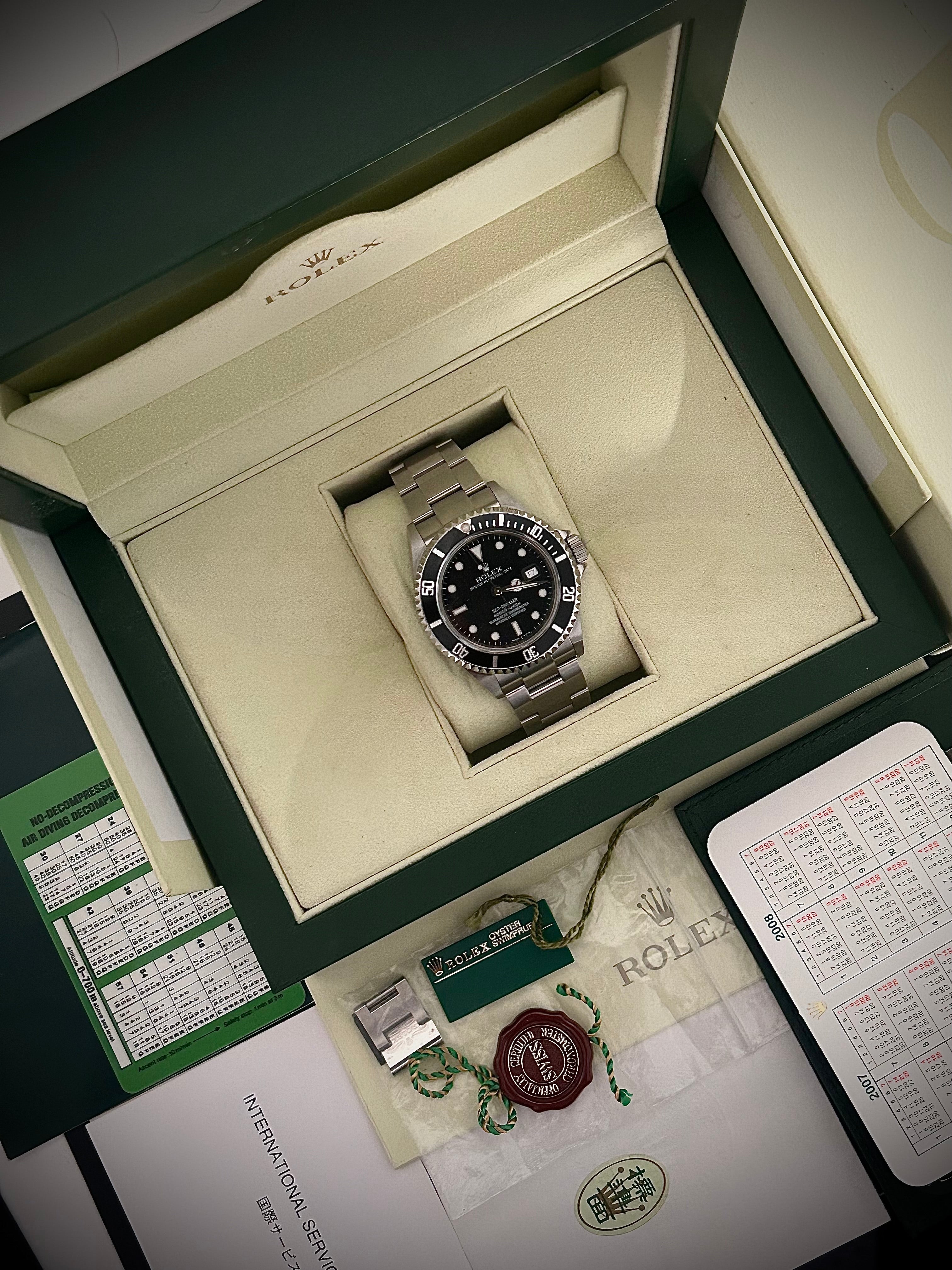 2004 ROLEX SEA-DWELLER 16600, COLLECTORS SET, INC GST