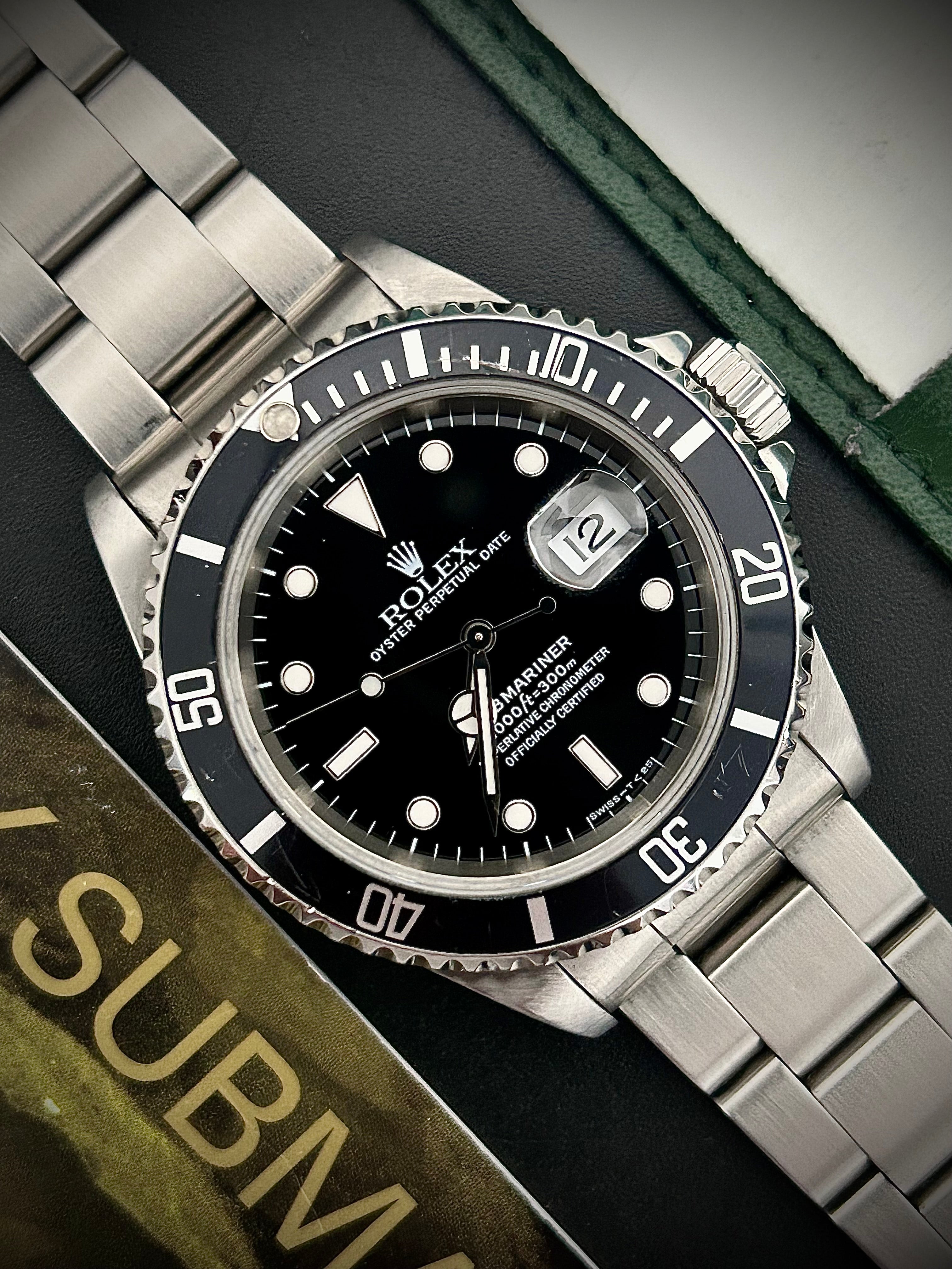 1996 ROLEX SUBMARINER DATE, 16610, FULL SET, INC GST