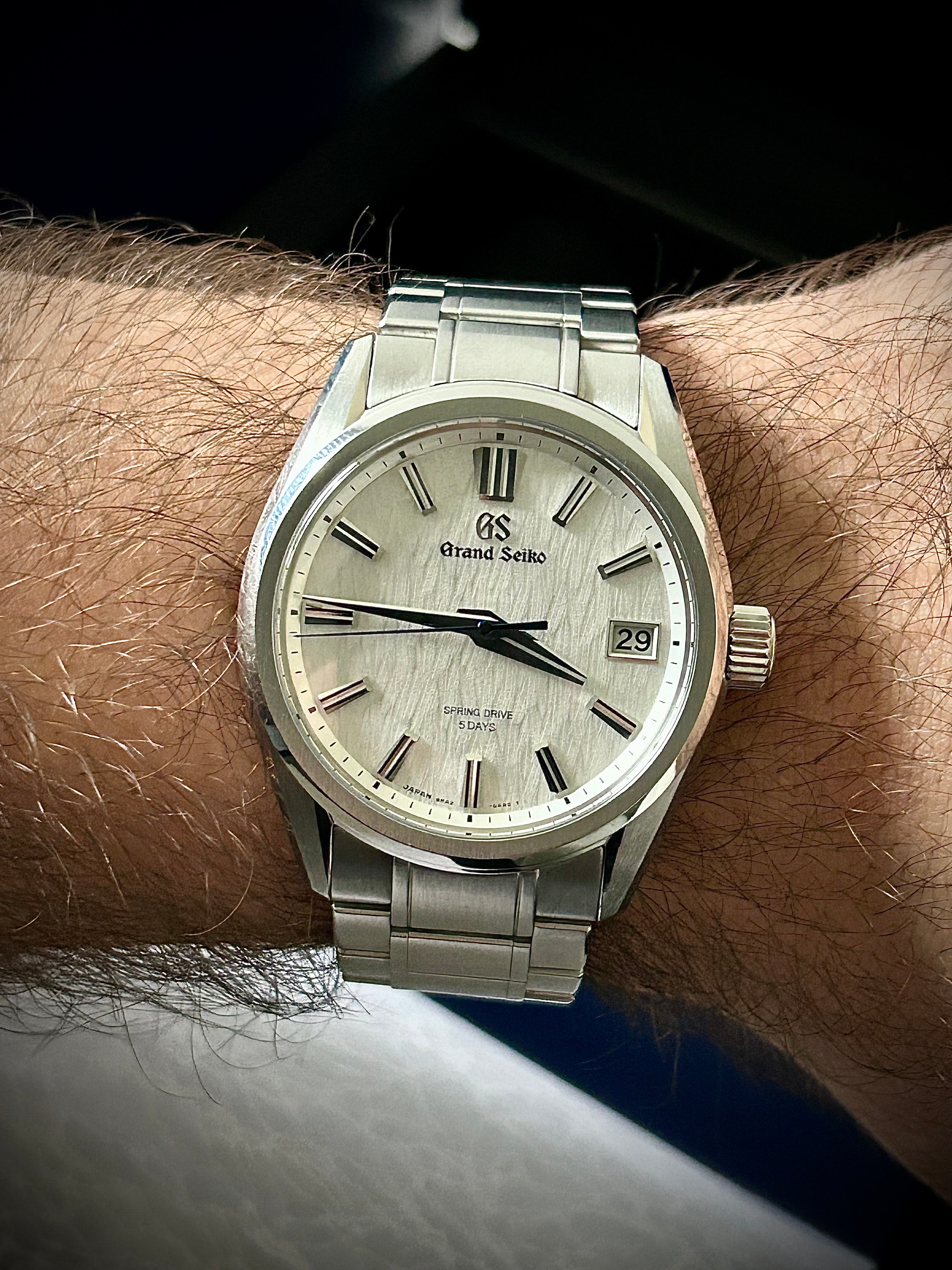 2024 GRAND SEIKO EVOLUTION 9 SPRING DRIVE, WHITE BIRCH, SLGA009, FULL SET, INC GST