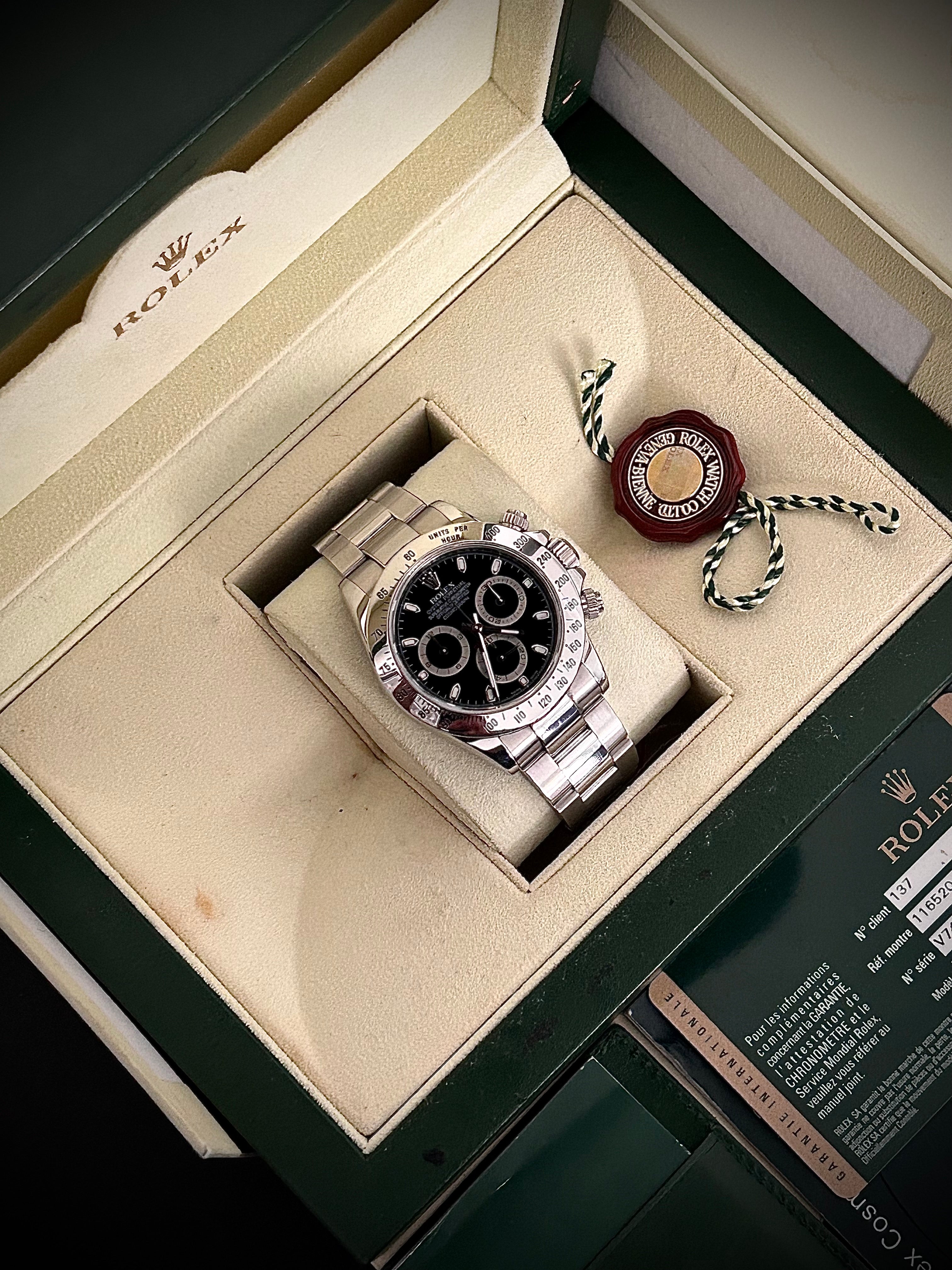 2009 ROLEX COSMOGRAPH DAYTONA 116520, FULL SET, INC GST