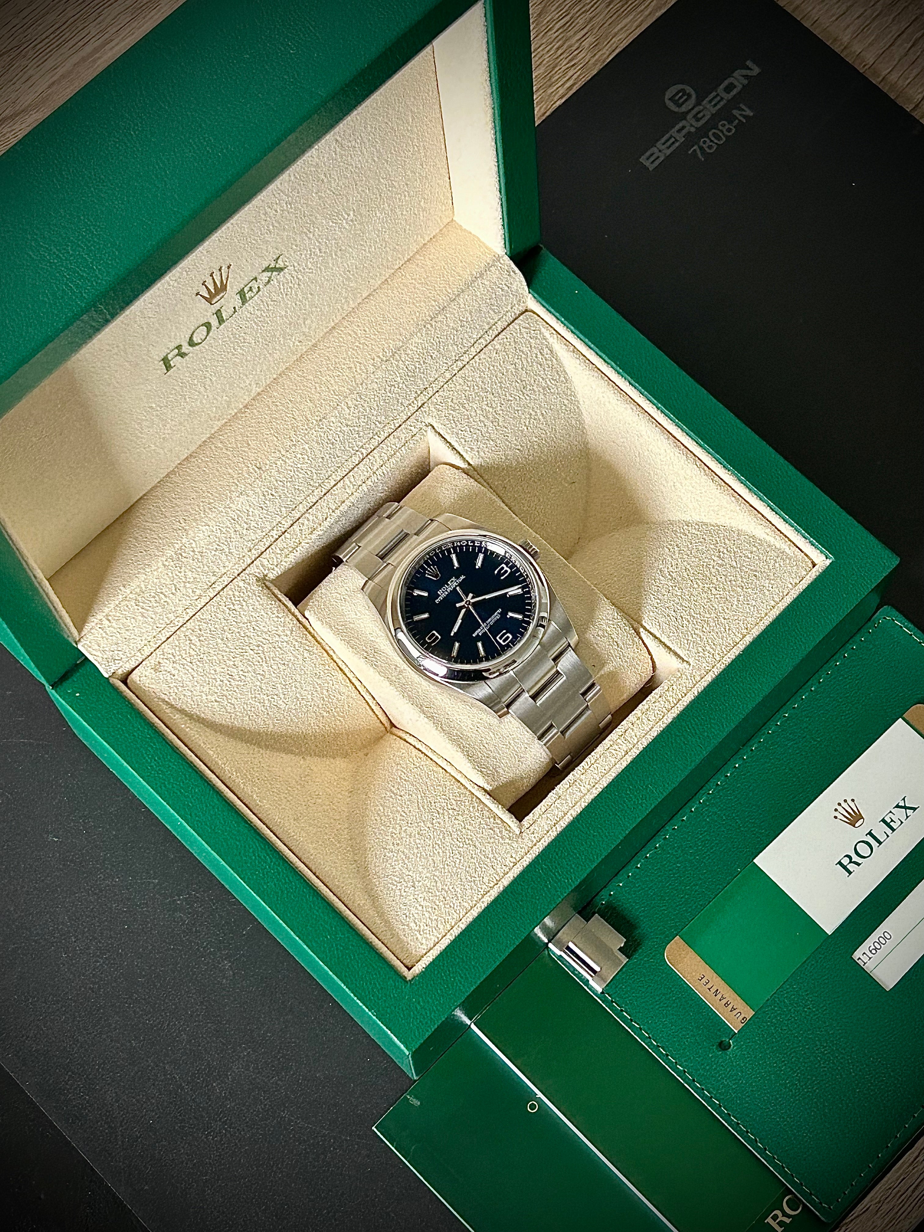 2018 ROLEX OYSTER PERPETUAL 36, FULL SET, INC GST