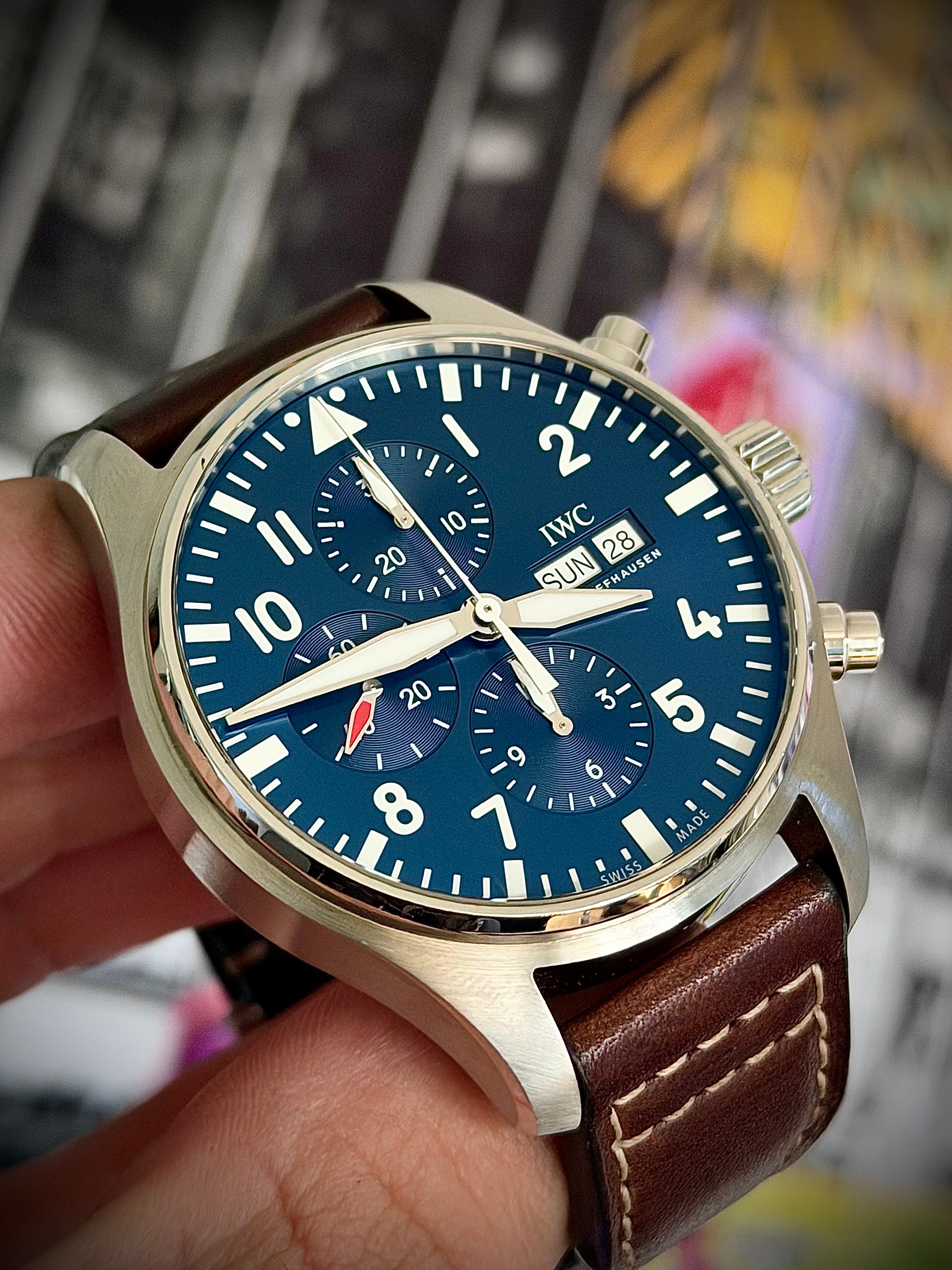 2021 IWC PILOT’S WATCH CHRONOGRAPH “LE PETIT PRINCE”, IW377714, FULL SET, INC GST