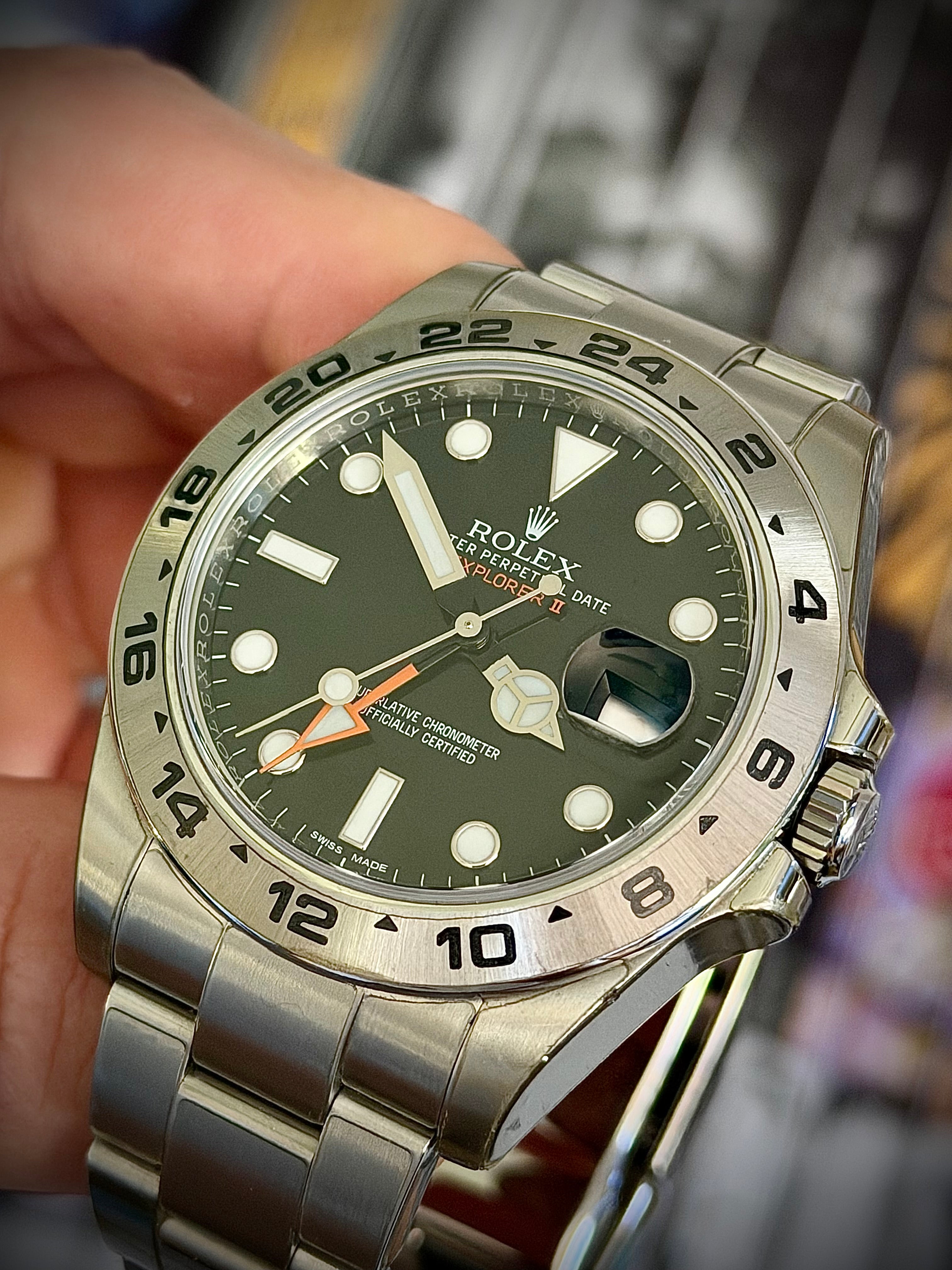 2020 ROLEX EXPLORER II, 216570, BLACK DIAL, FULL SET, NEW CARD, FULLY STICKERED, INC GST