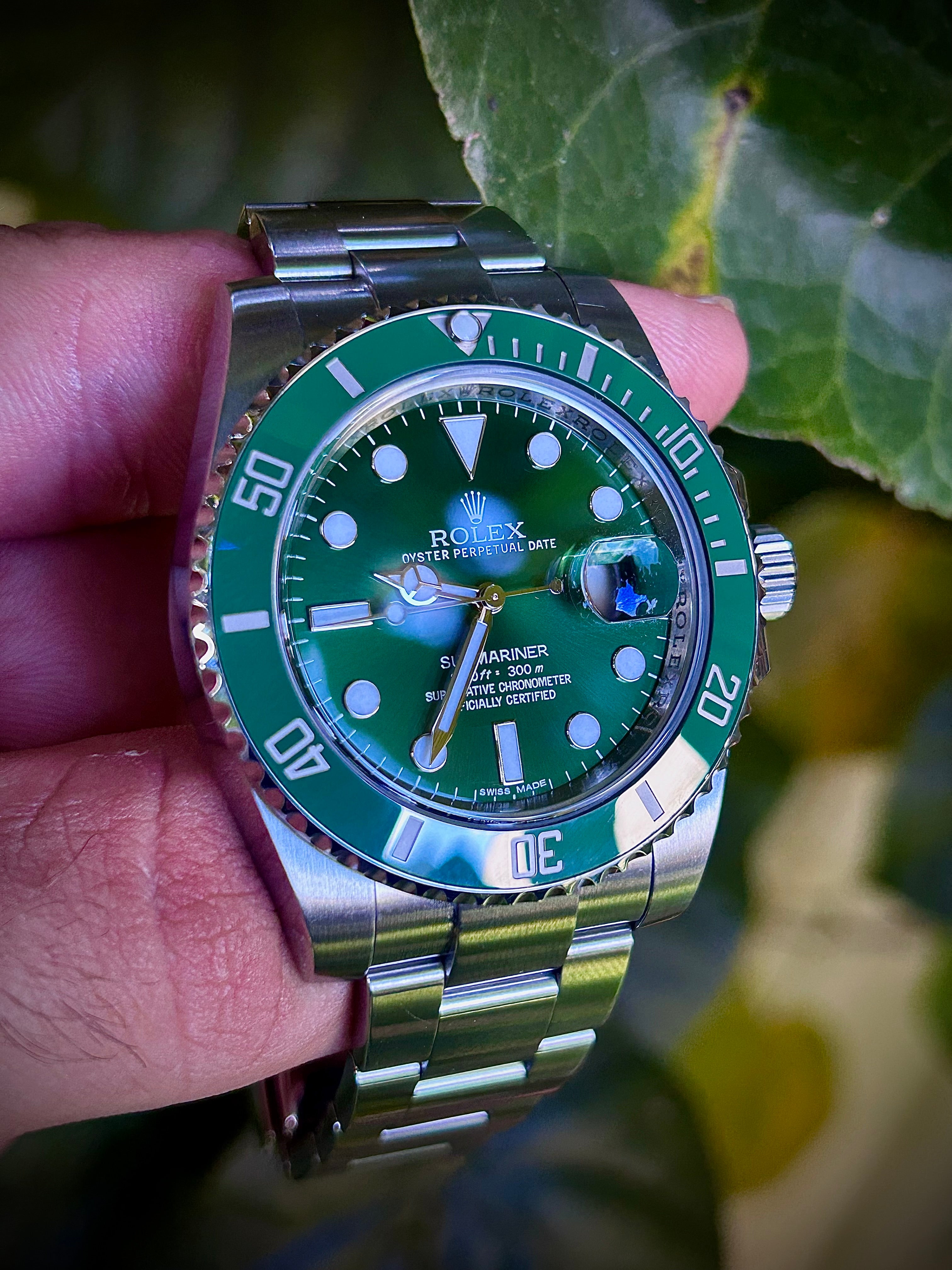 2011 ROLEX SUBMARINER DATE “HULK”116610LV, FULL SET, INC GST