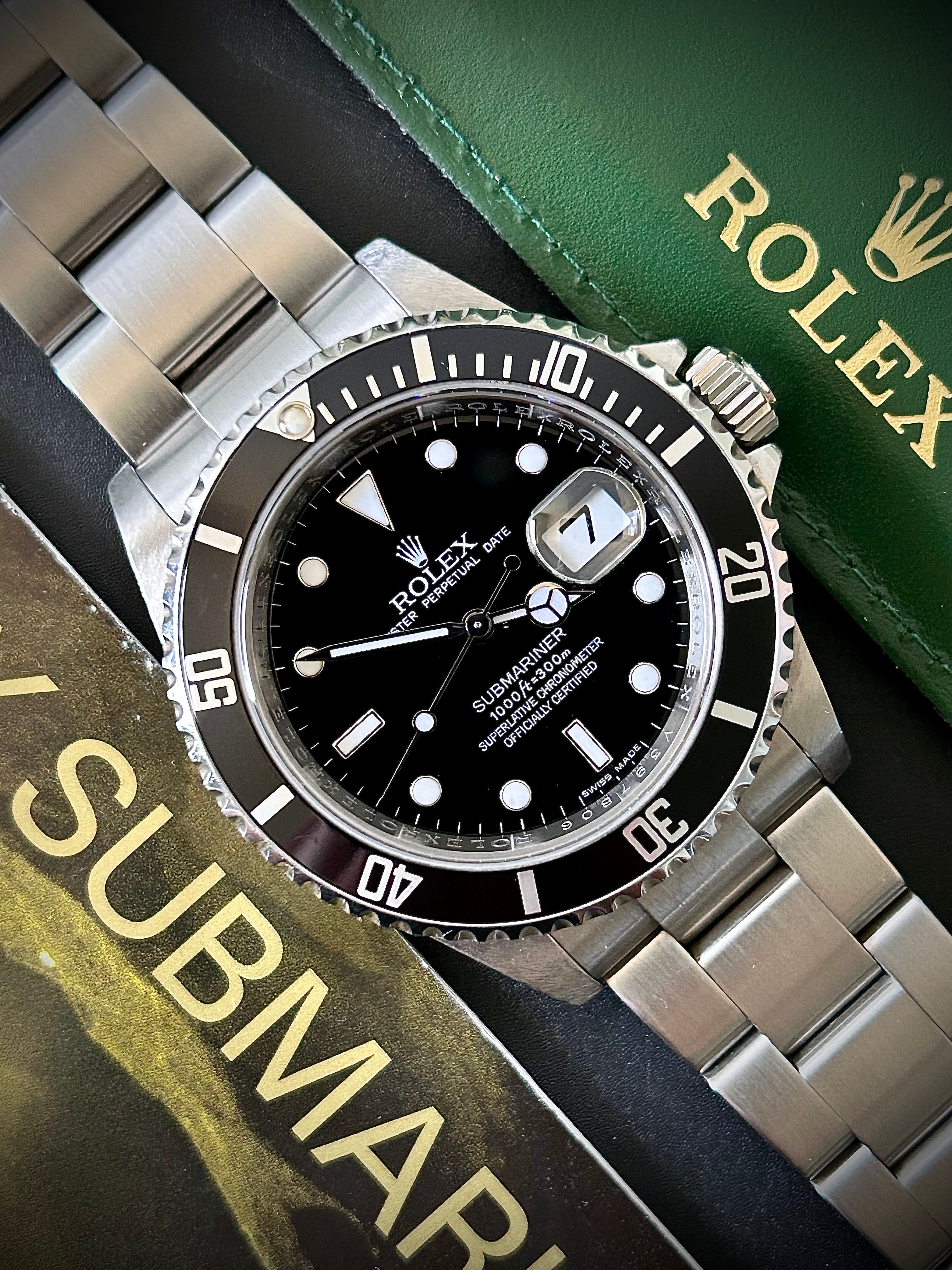 2009 ROLEX SUBMARINER DATE, 16610, FULL SET, INC GST