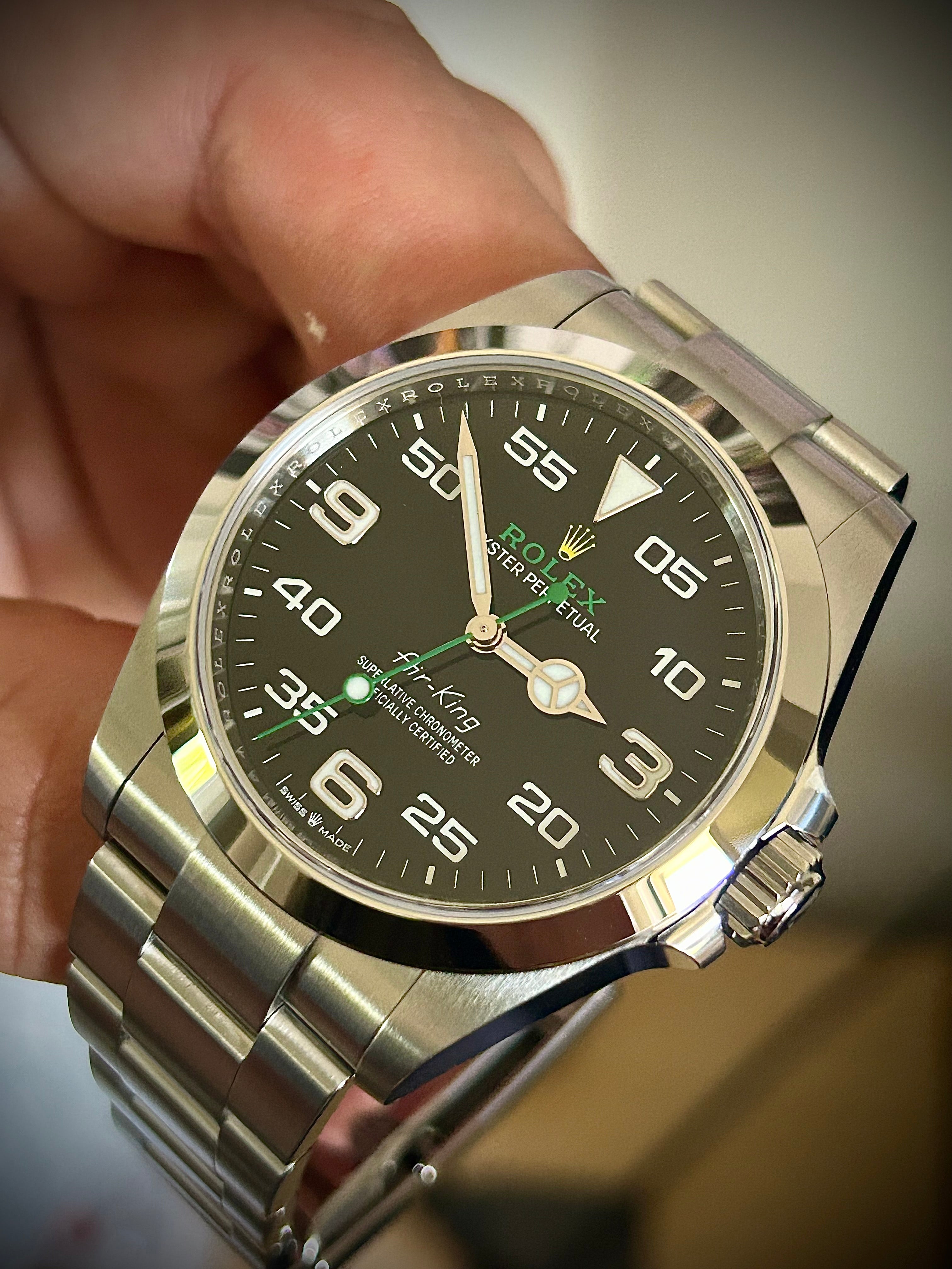 2023 ROLEX AIR KING, 126900, FULL SET, INC GST