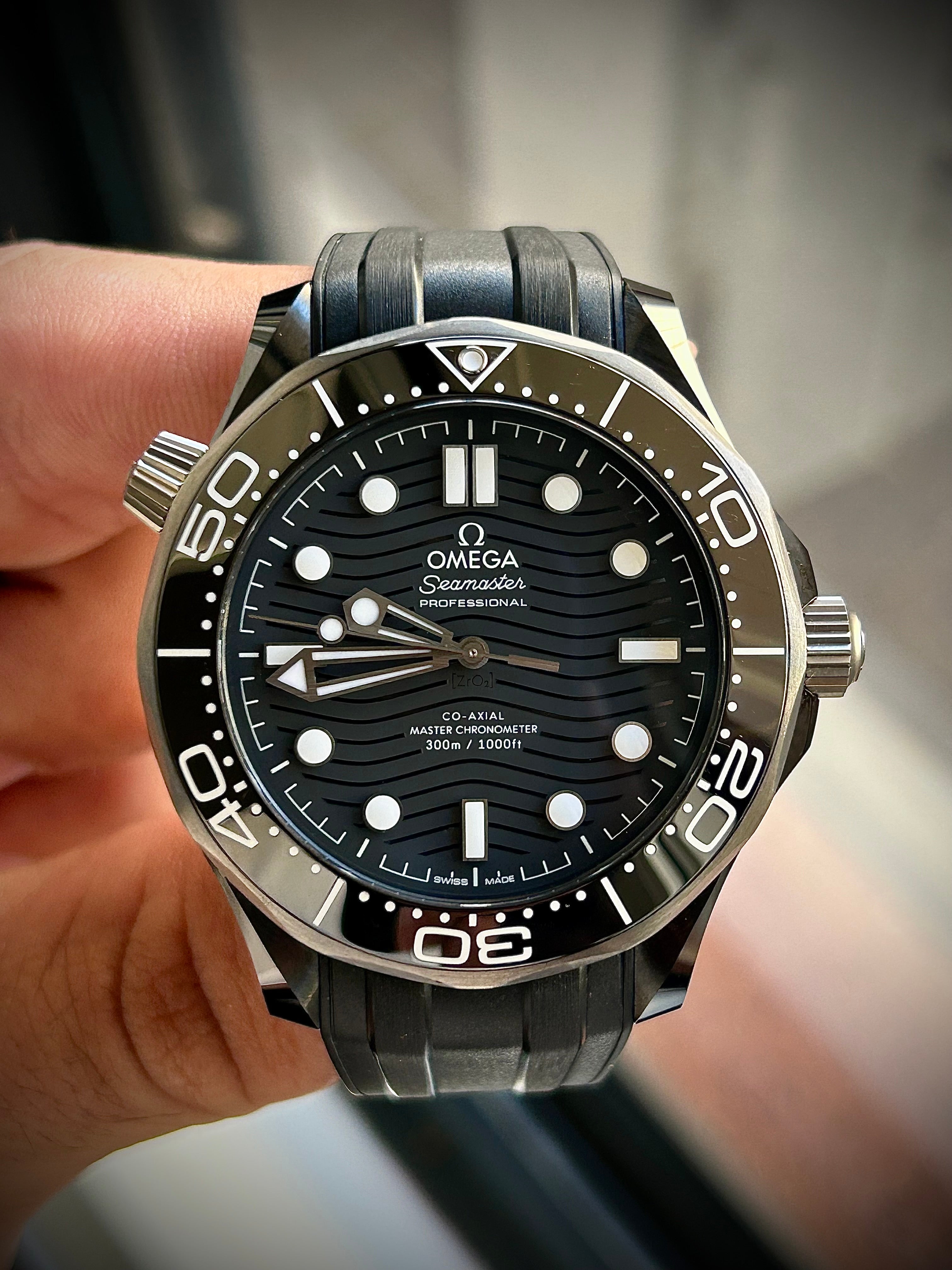 2023 OMEGA SEAMASTER 300 CERAMIC, FULL SET, INC GST