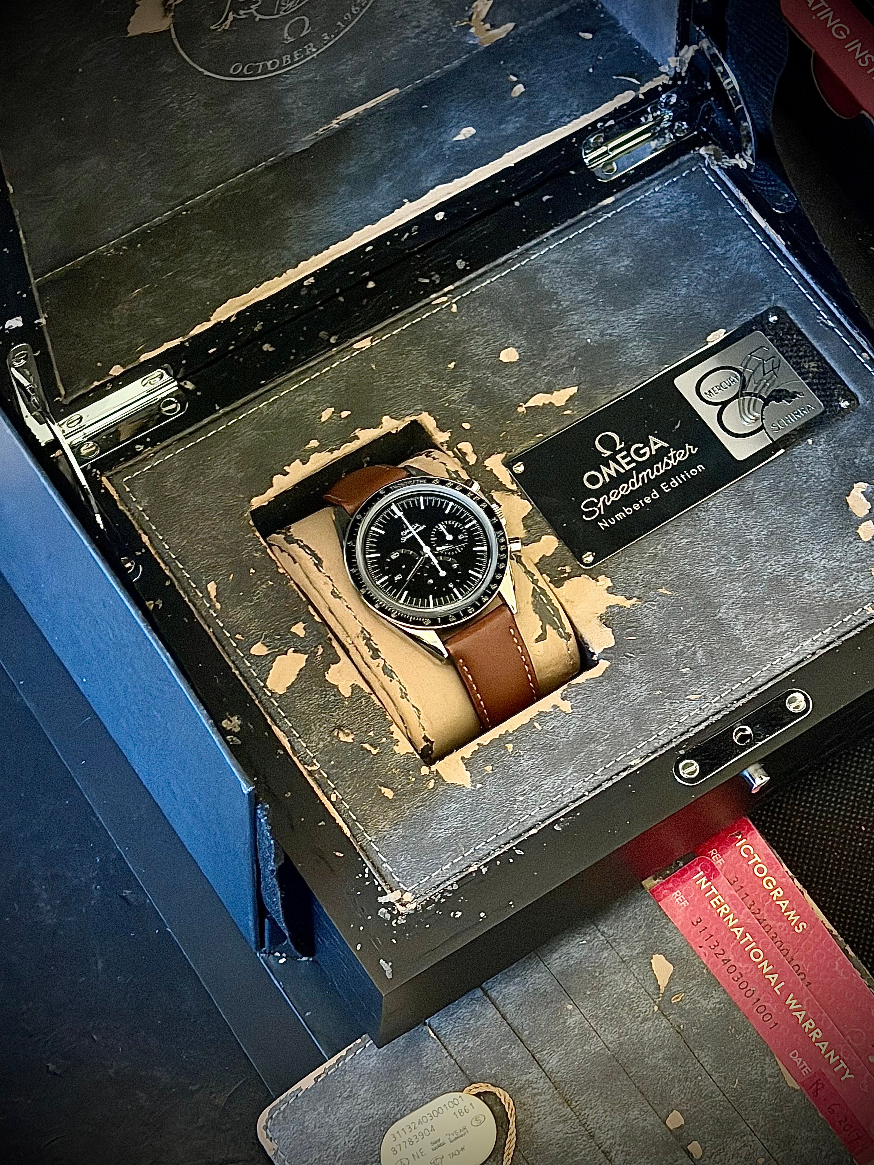 2017 OMEGA SPEEDMASTER FIRST OMEGA IN SPACE, 311.32.40.30.01.001, FULL SET, INC GST