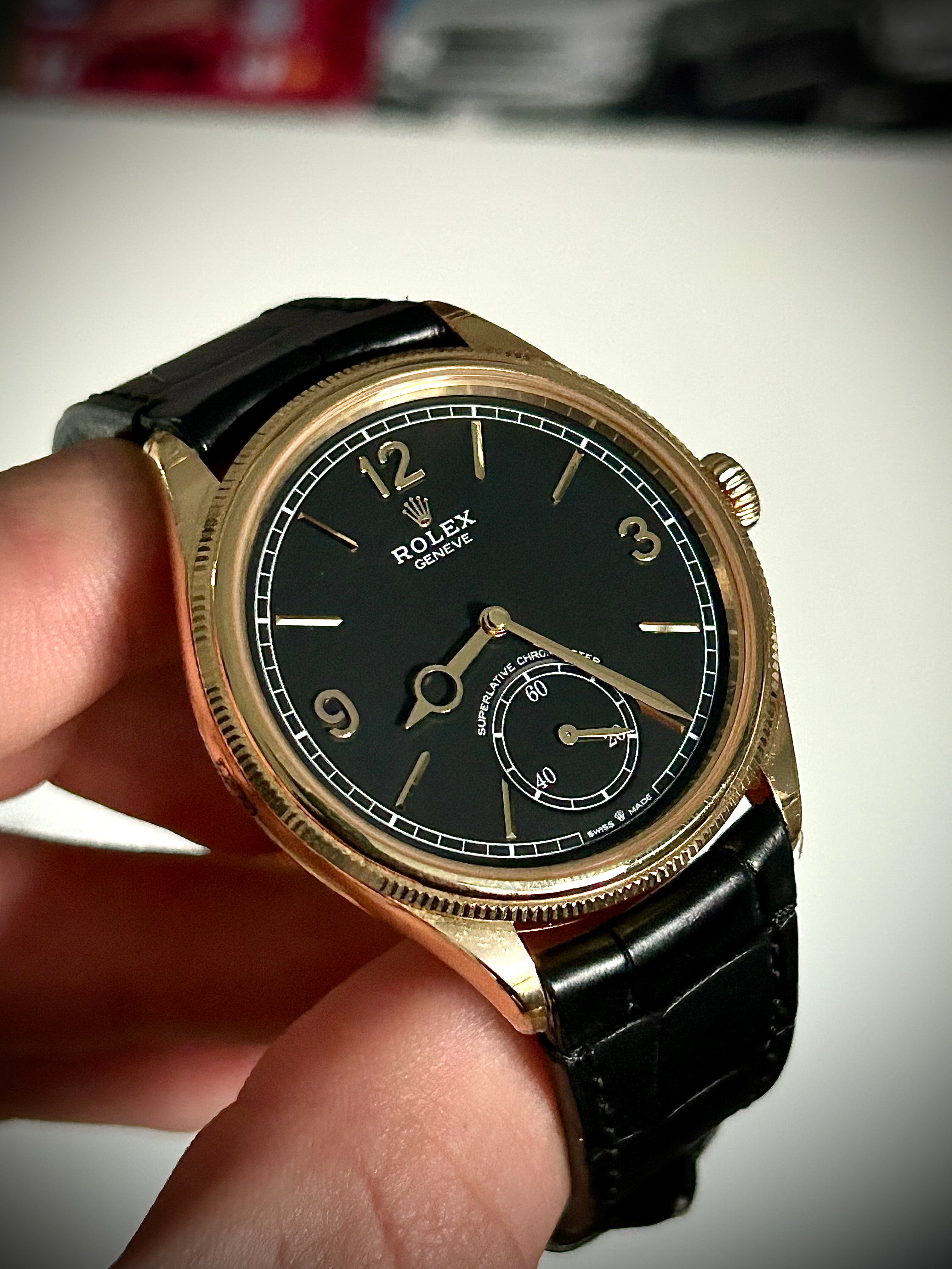 2024 ROLEX PERPETUAL 1908, 52508, YELLOW GOLD, MATTE BLACK DIAL, FULL SET, BRAND NEW, INC GST