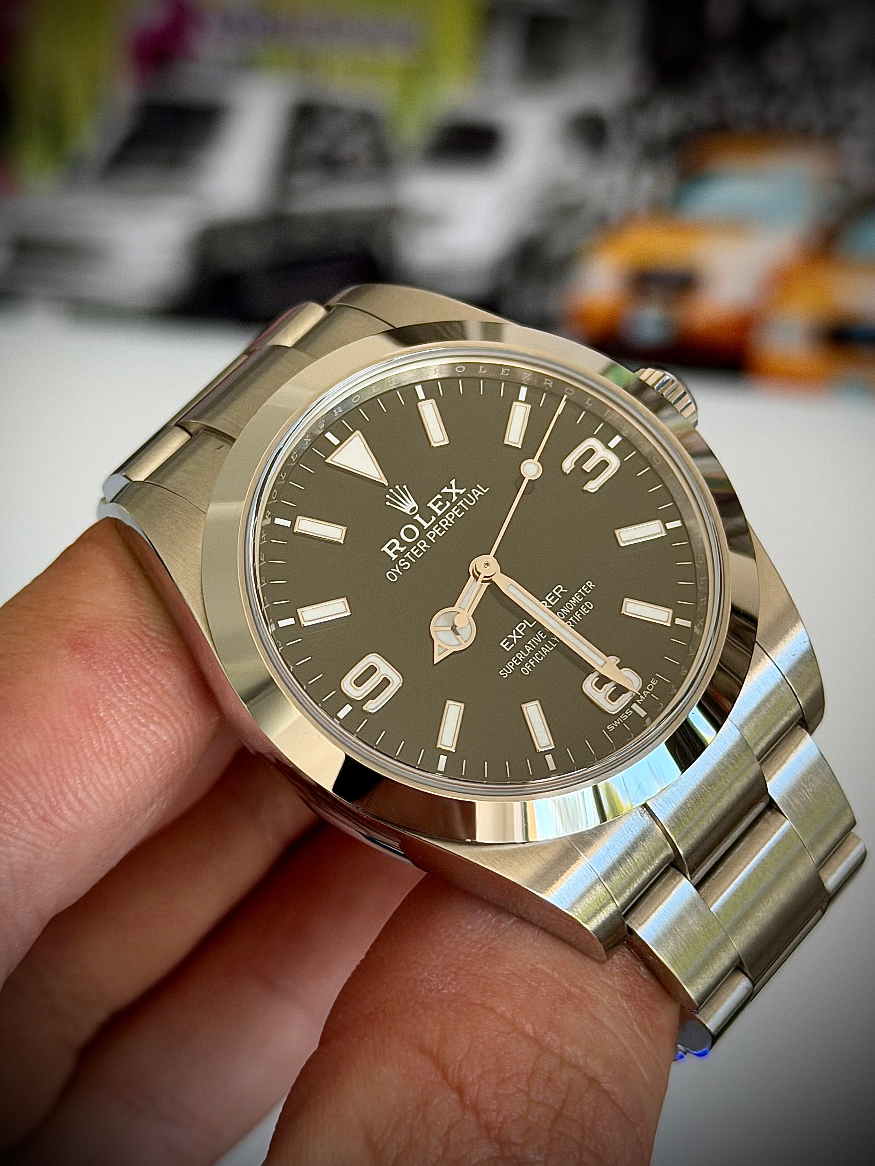 2018 ROLEX EXPLORER 39, 214270, FULL SET, INC GST