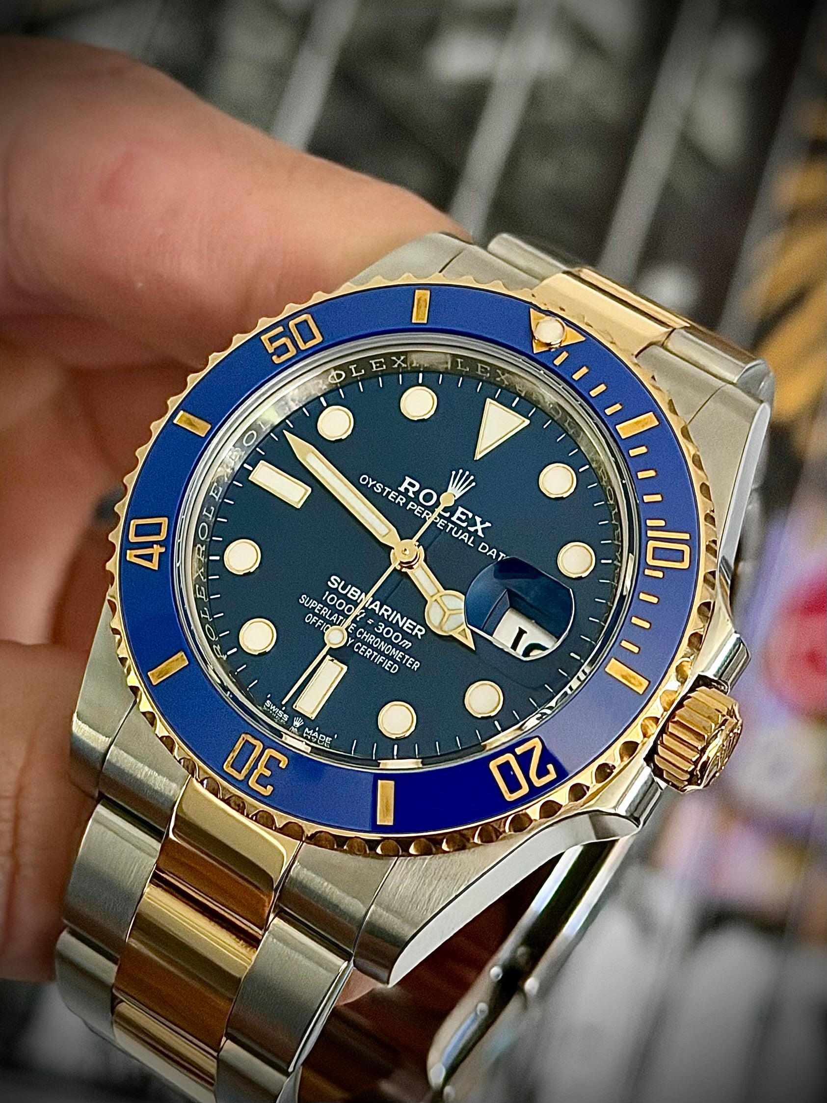 2023 ROLEX SUBMARINER DATE “BLUESY”, 126613LB, FULL SET, INC GST