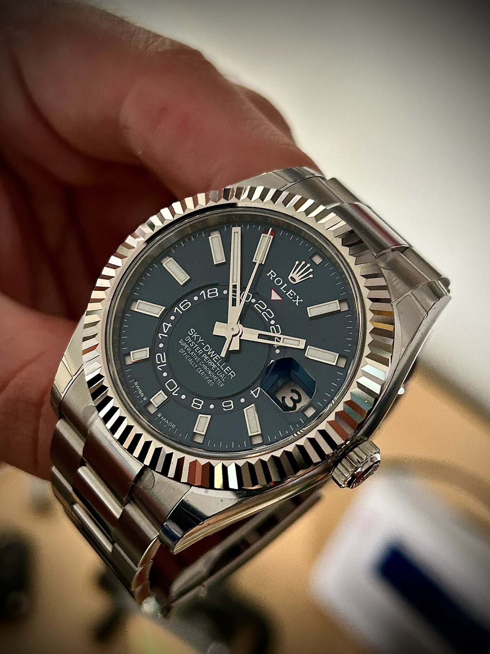 2024 ROLEX SKY DWELLER, BLUE DIAL, 336934, FULL SET, INC GST