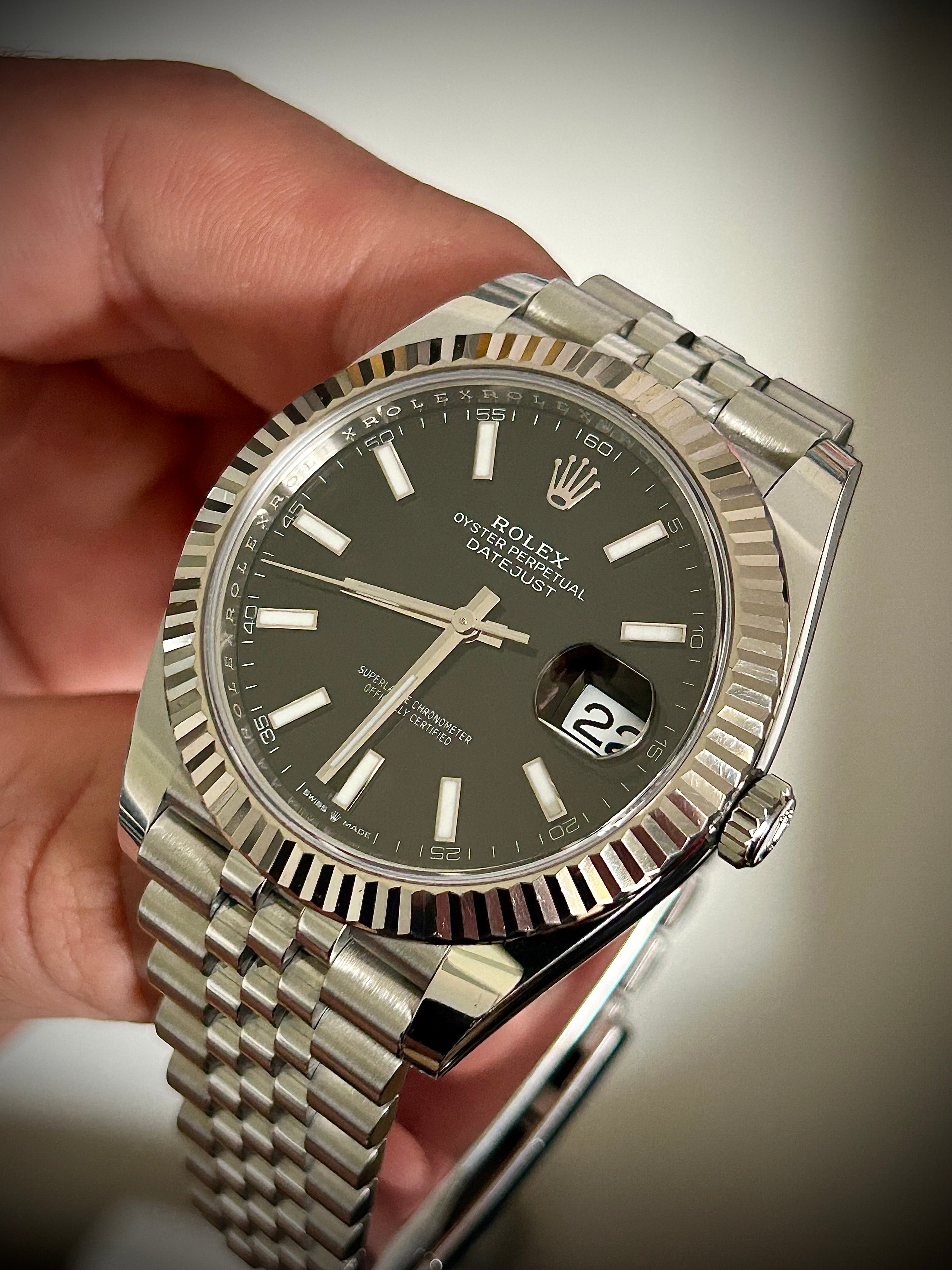 2020 ROLEX DATEJUST 41, BLACK DIAL, 126334, FULL SET, INC GST