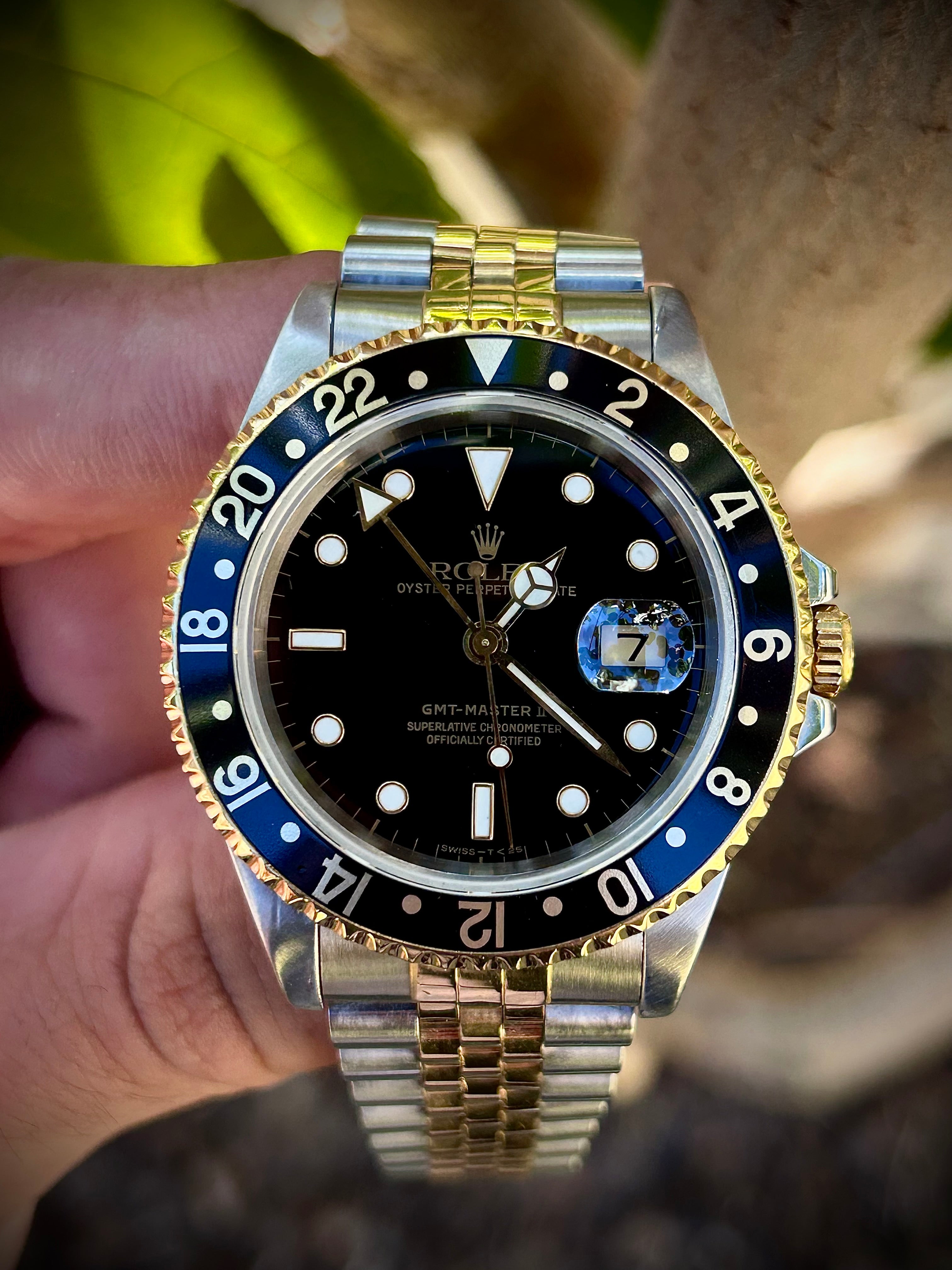 1995 ROLEX GMT MASTER II, 16713, INC GST