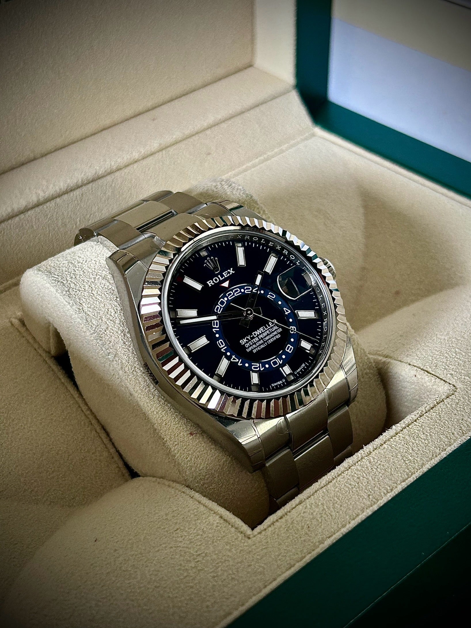 2024 ROLEX SKY DWELLER, BLUE DIAL, 336934, FULL SET, INC GST